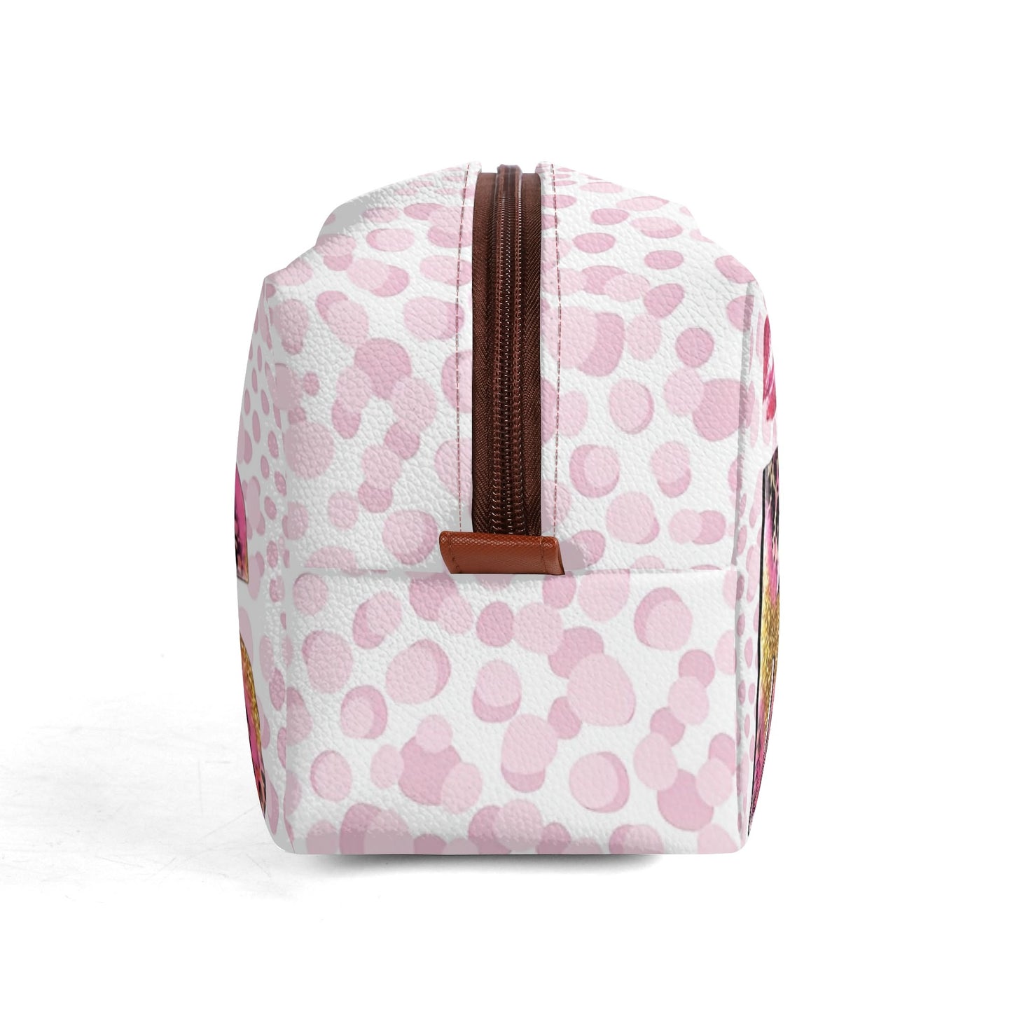Travel PU Leather Toilettrie Bag Makeup Organizer