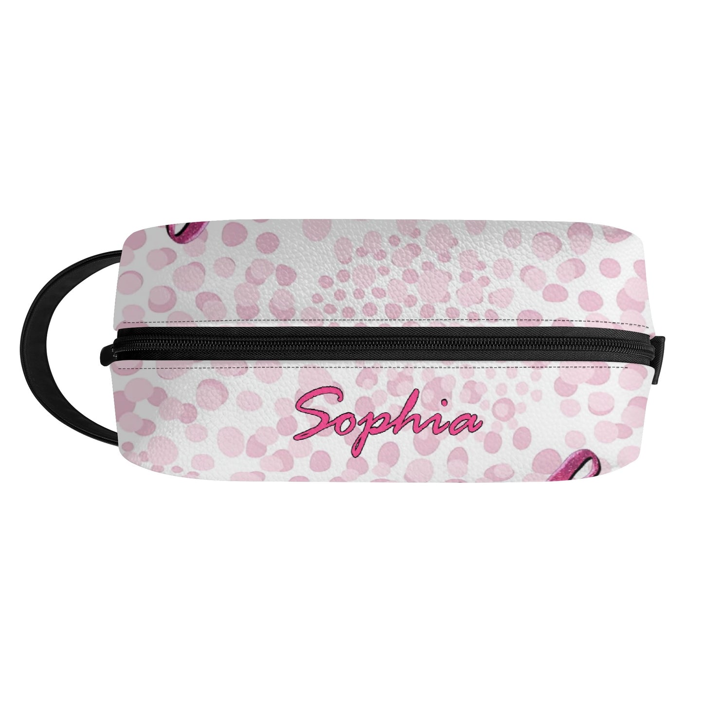 Travel PU Leather Toilettrie Bag Makeup Organizer