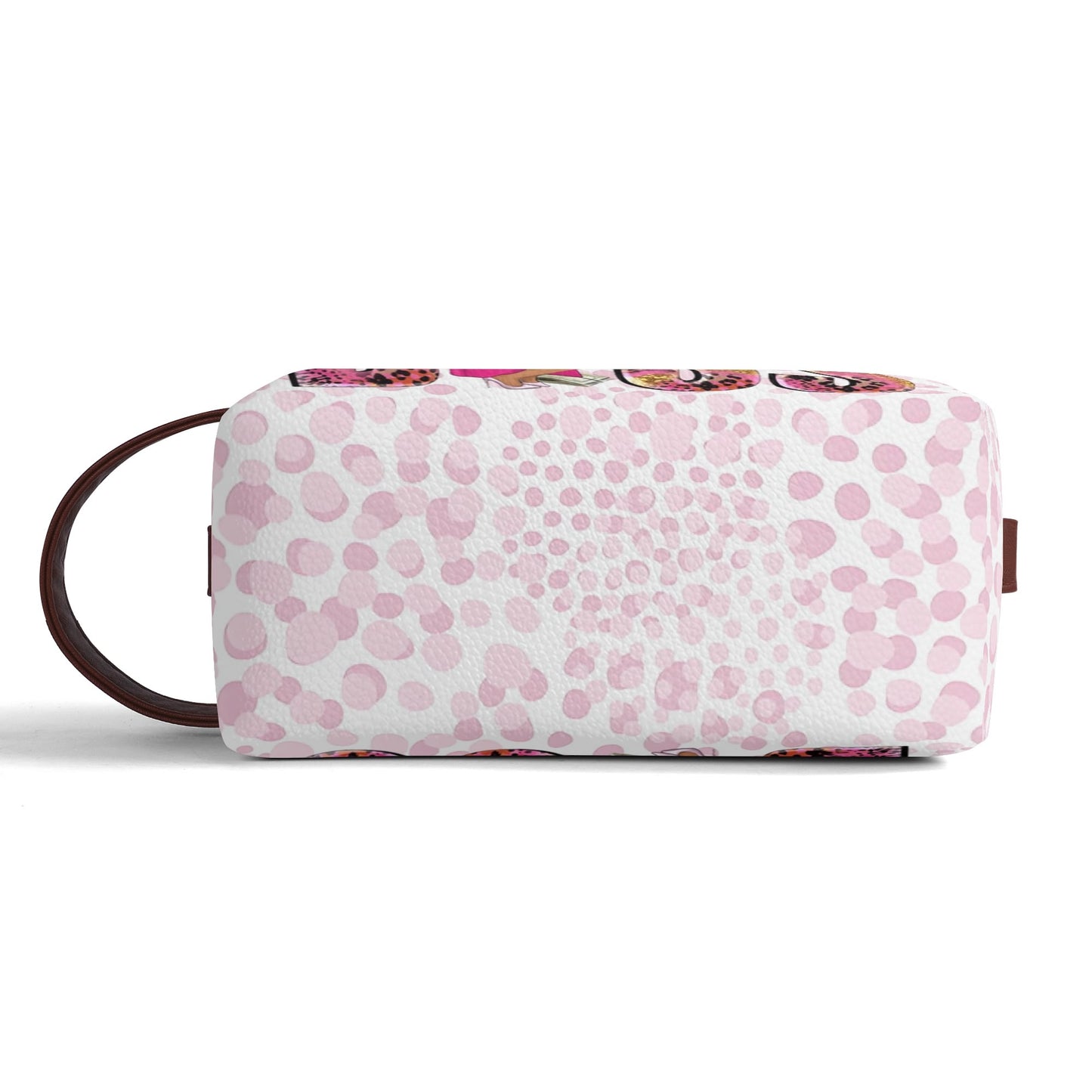 Travel PU Leather Toilettrie Bag Makeup Organizer