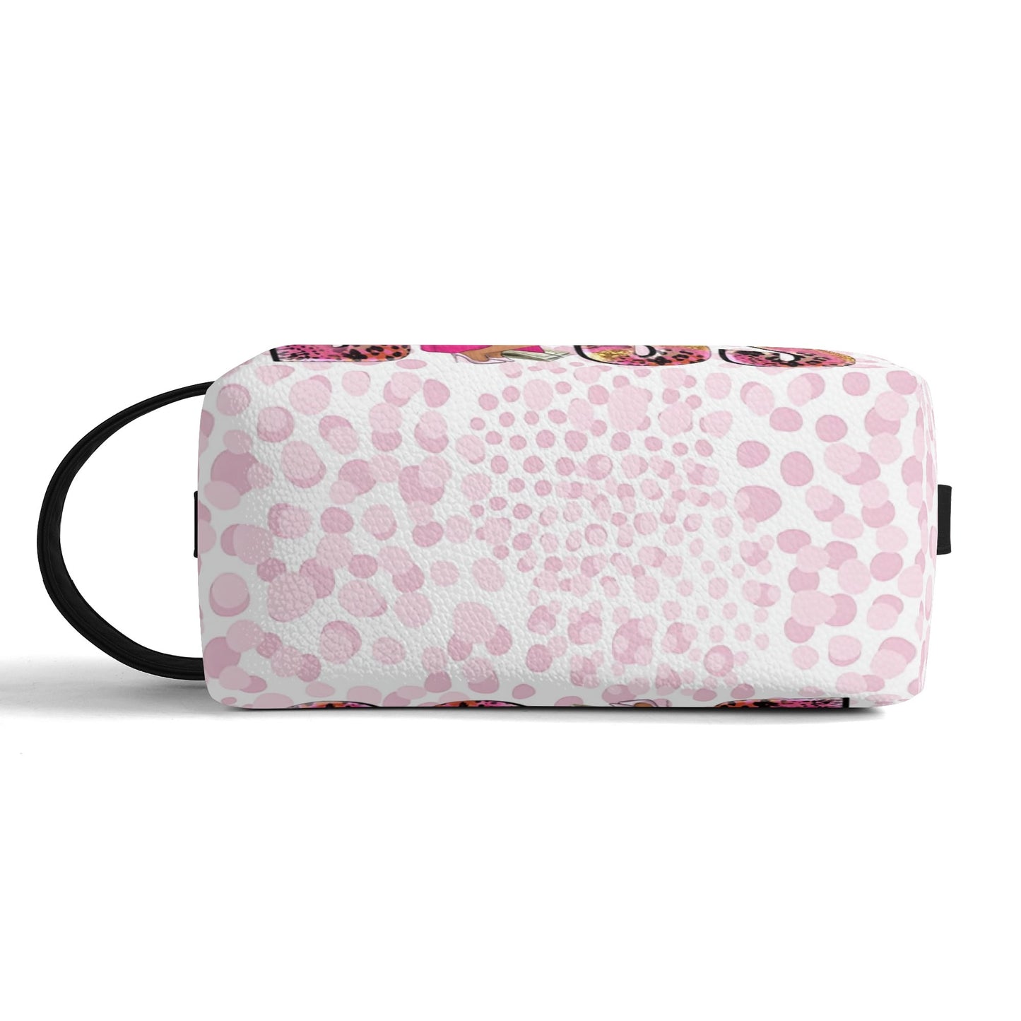 Travel PU Leather Toilettrie Bag Makeup Organizer