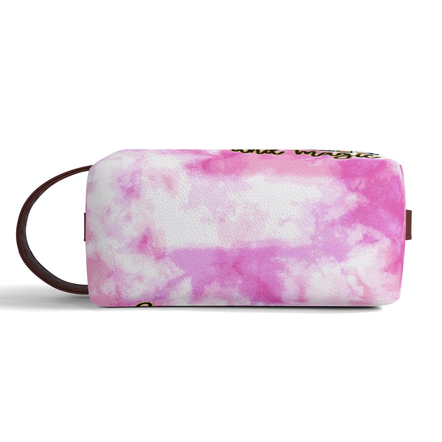 Travel PU Leather Toilettrie Bag Makeup Organizer