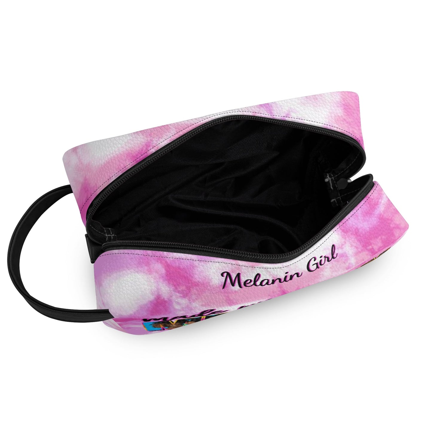 Travel PU Leather Toilettrie Bag Makeup Organizer