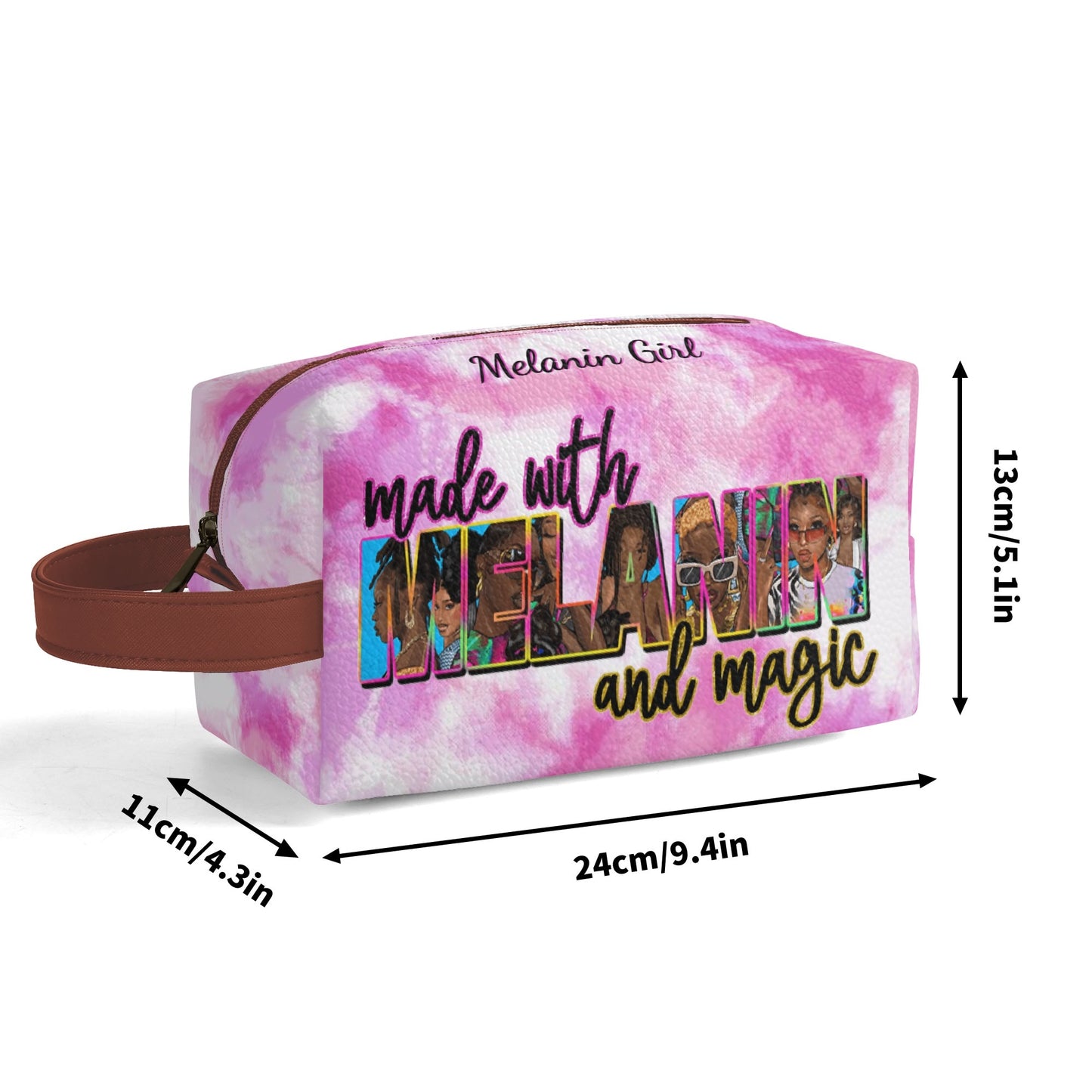 Travel PU Leather Toilettrie Bag Makeup Organizer