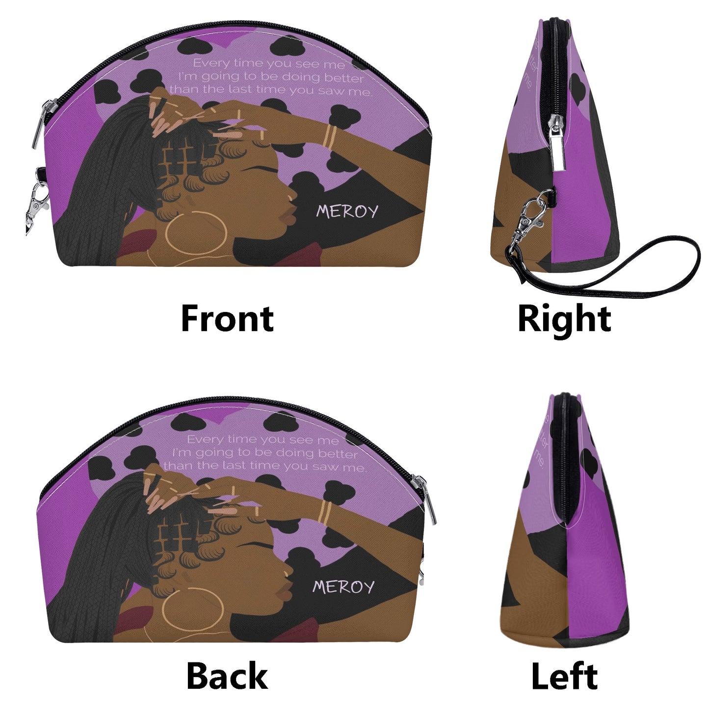 Curved Cosmetic Bag