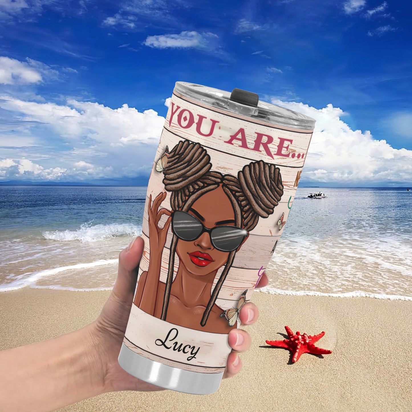 3D Personalized Stainless Steel Tumbler 30oz Printed Cup Gift