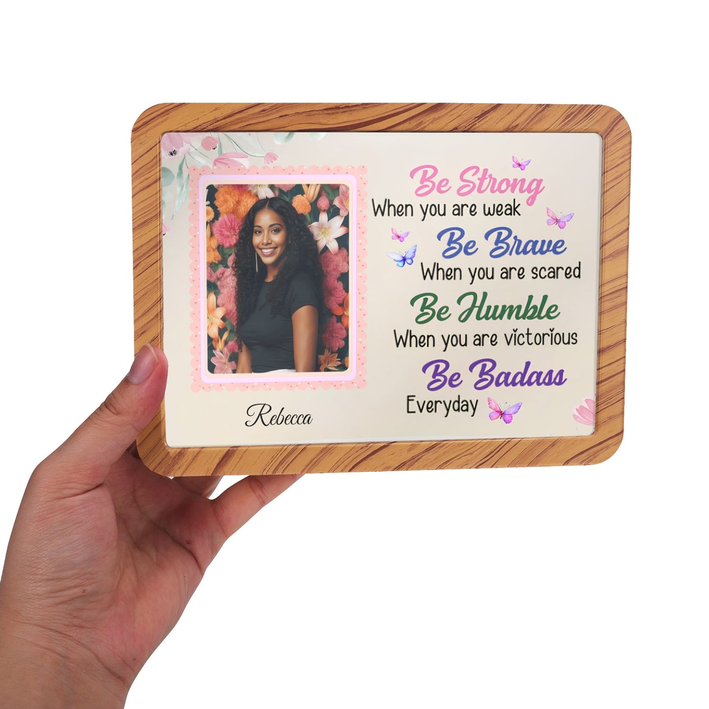 Be... Personalized Horizontal Acrylic Photo Frame