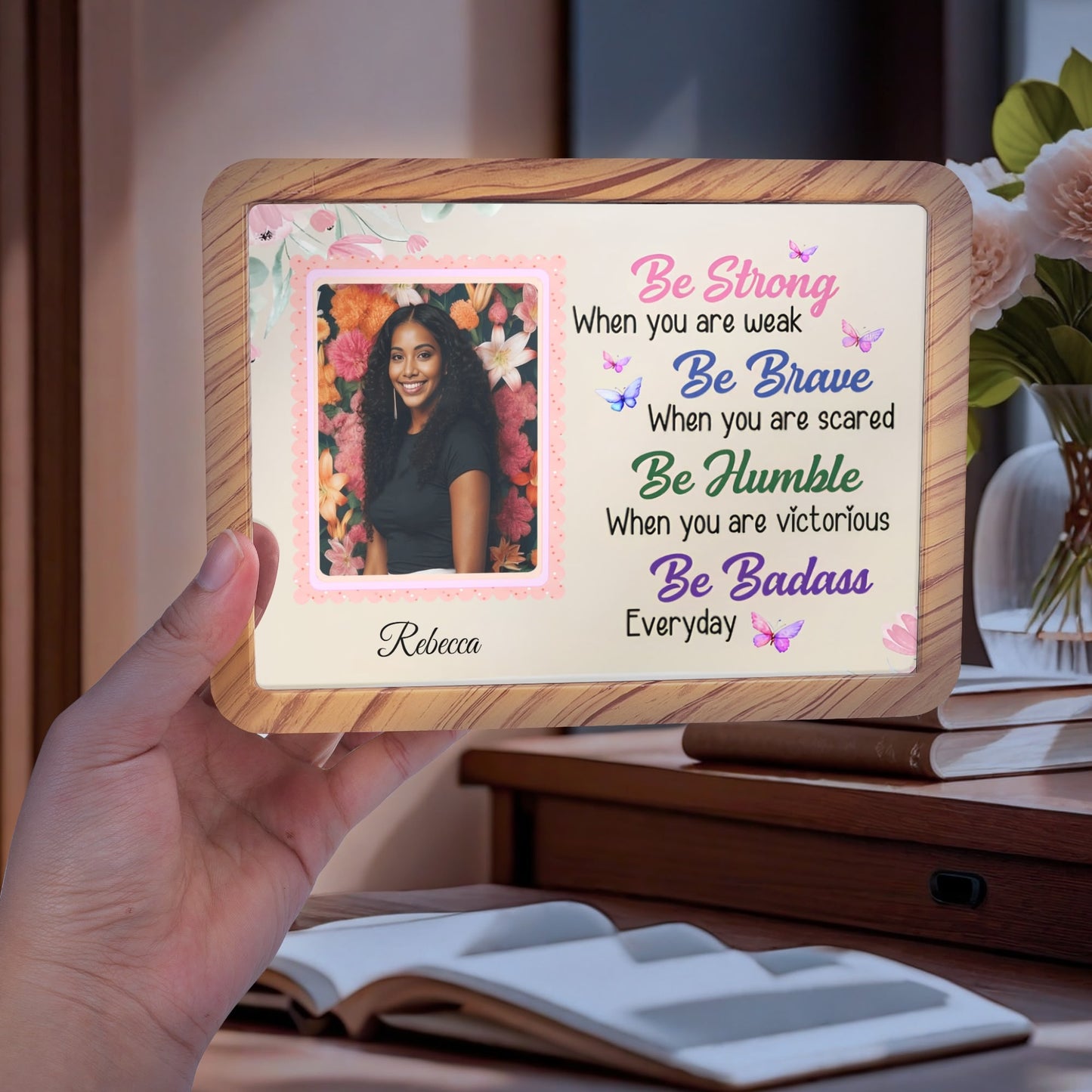 Be... Personalized Horizontal Acrylic Photo Frame