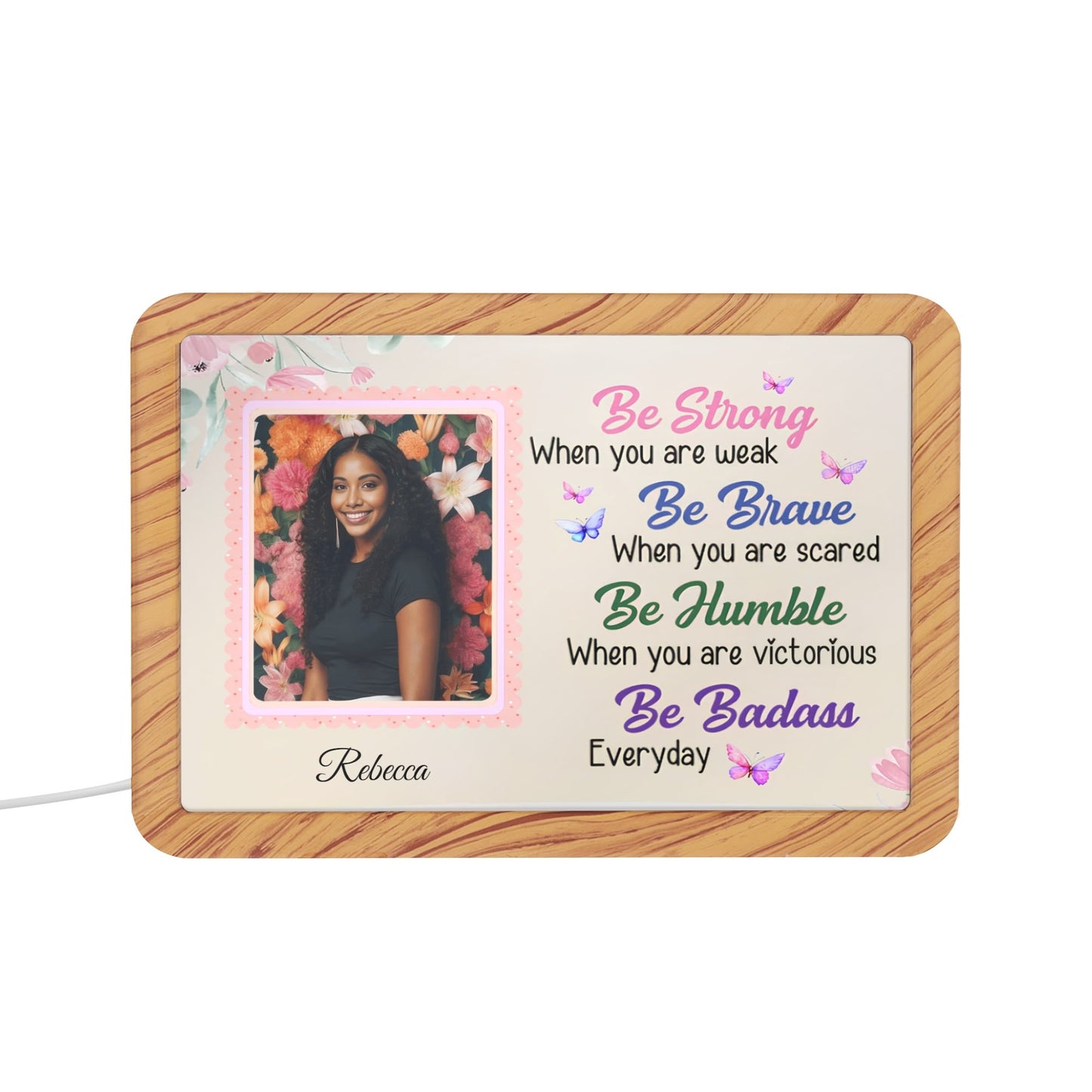 Be... Personalized Horizontal Acrylic Photo Frame