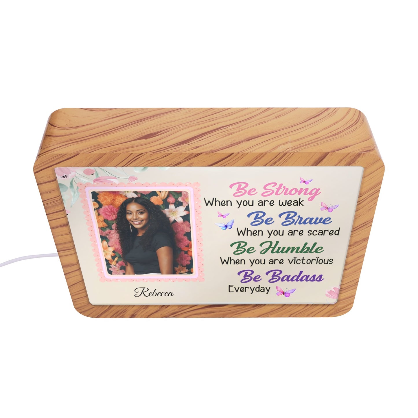 Be... Personalized Horizontal Acrylic Photo Frame