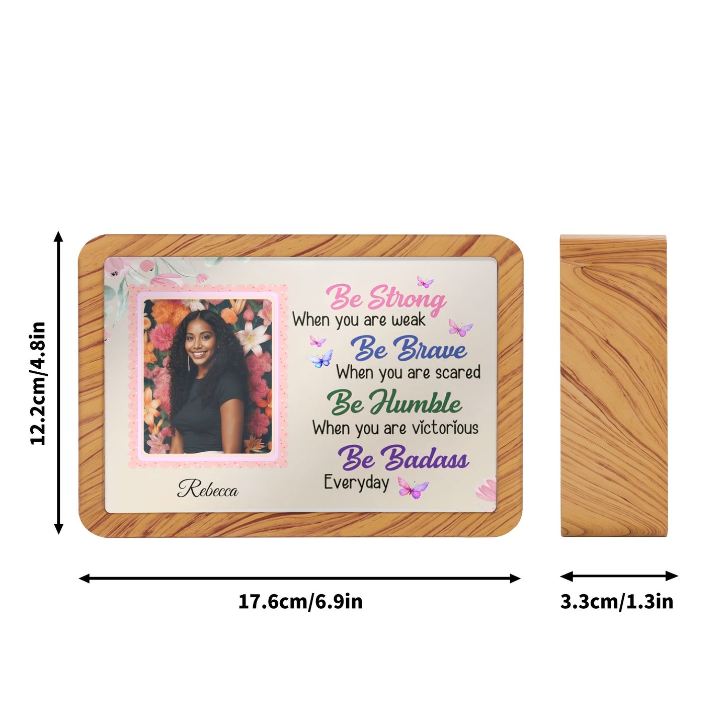 Be... Personalized Horizontal Acrylic Photo Frame