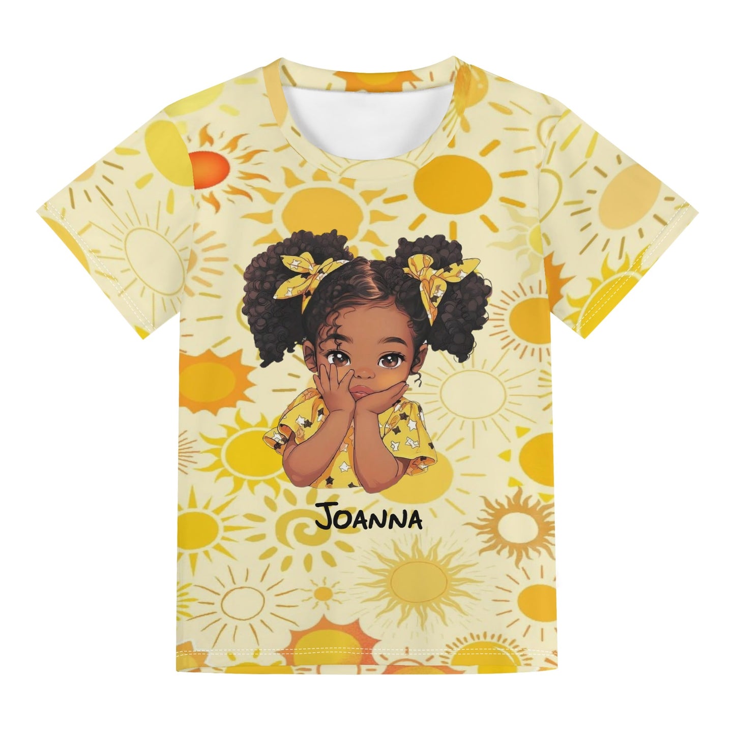 Childrens Loose Fit Short Sleeve T-Shirt Pull on Tees
