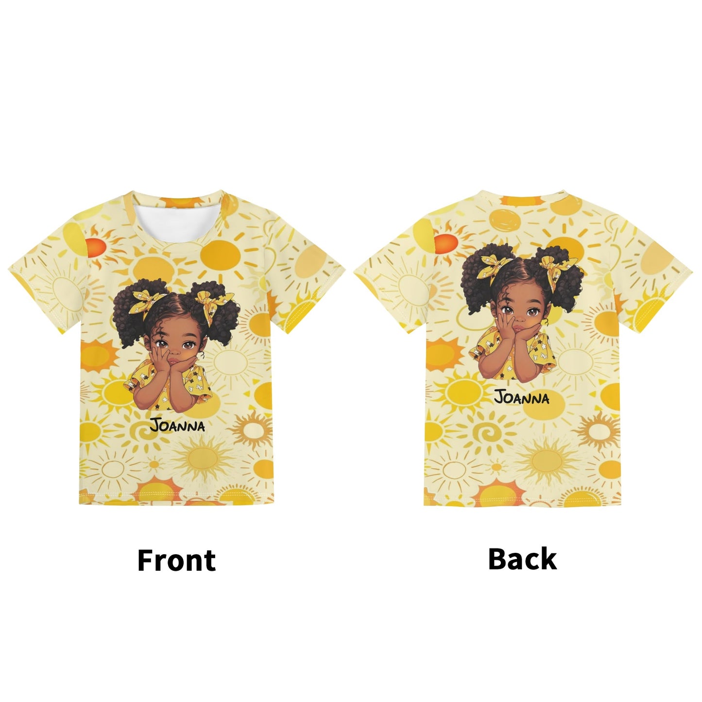 Childrens Loose Fit Short Sleeve T-Shirt Pull on Tees