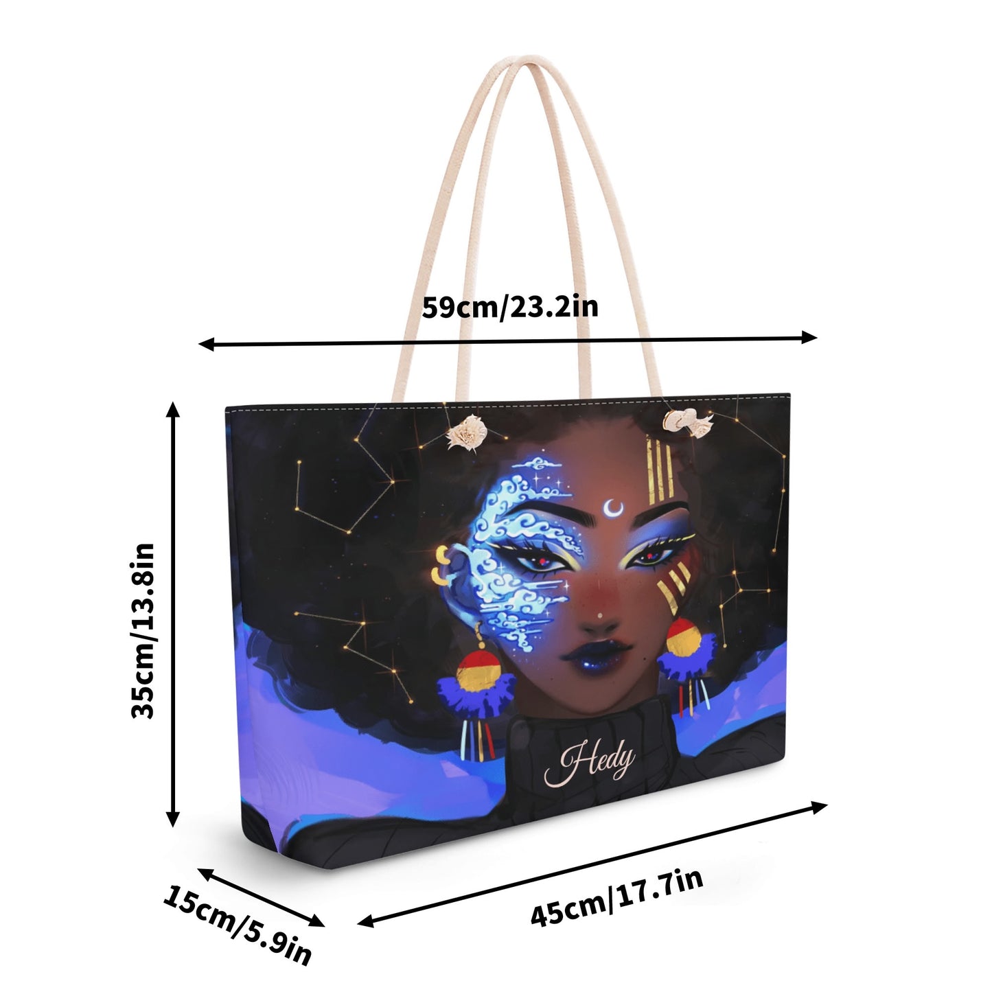 Polyester Weekender Bag Travel Tote Bag for Her