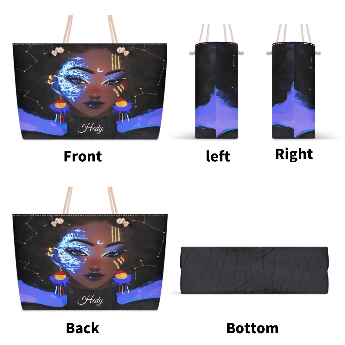 Polyester Weekender Bag Travel Tote Bag for Her