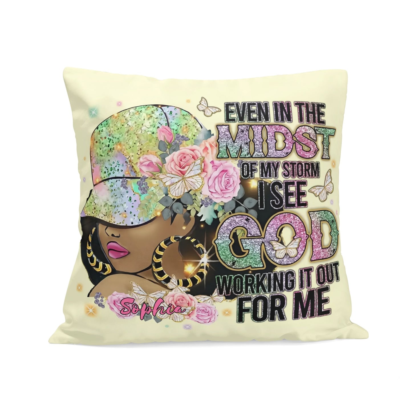 Even in the Midst Personalized Pillow Case