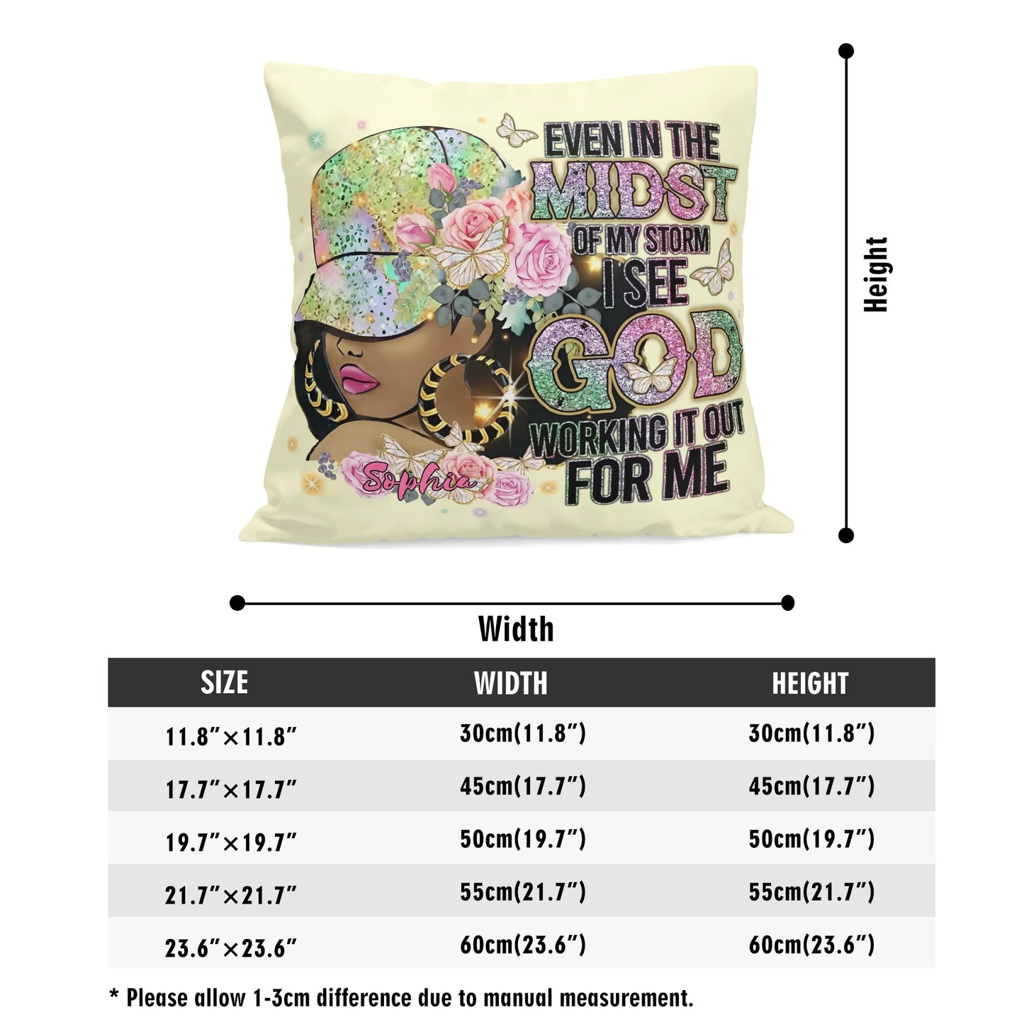 Even in the Midst Personalized Pillow Case