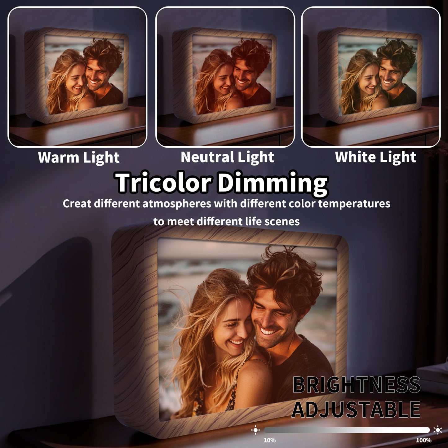 Be... Personalized Horizontal Acrylic Photo Frame