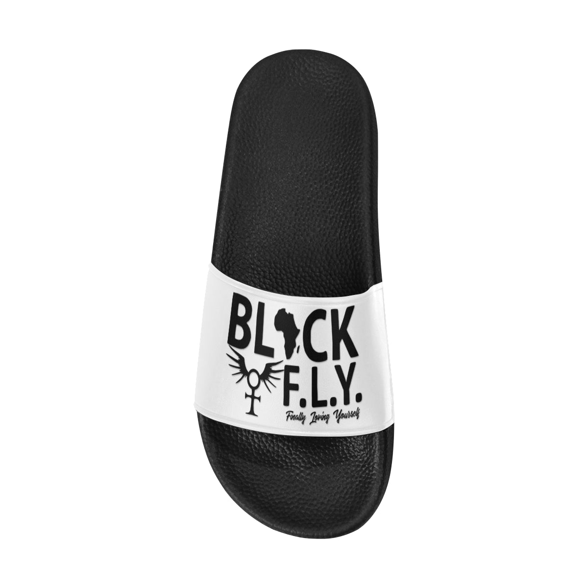 BLACK F.L.Y. Men's Slides Men's Slide Sandals