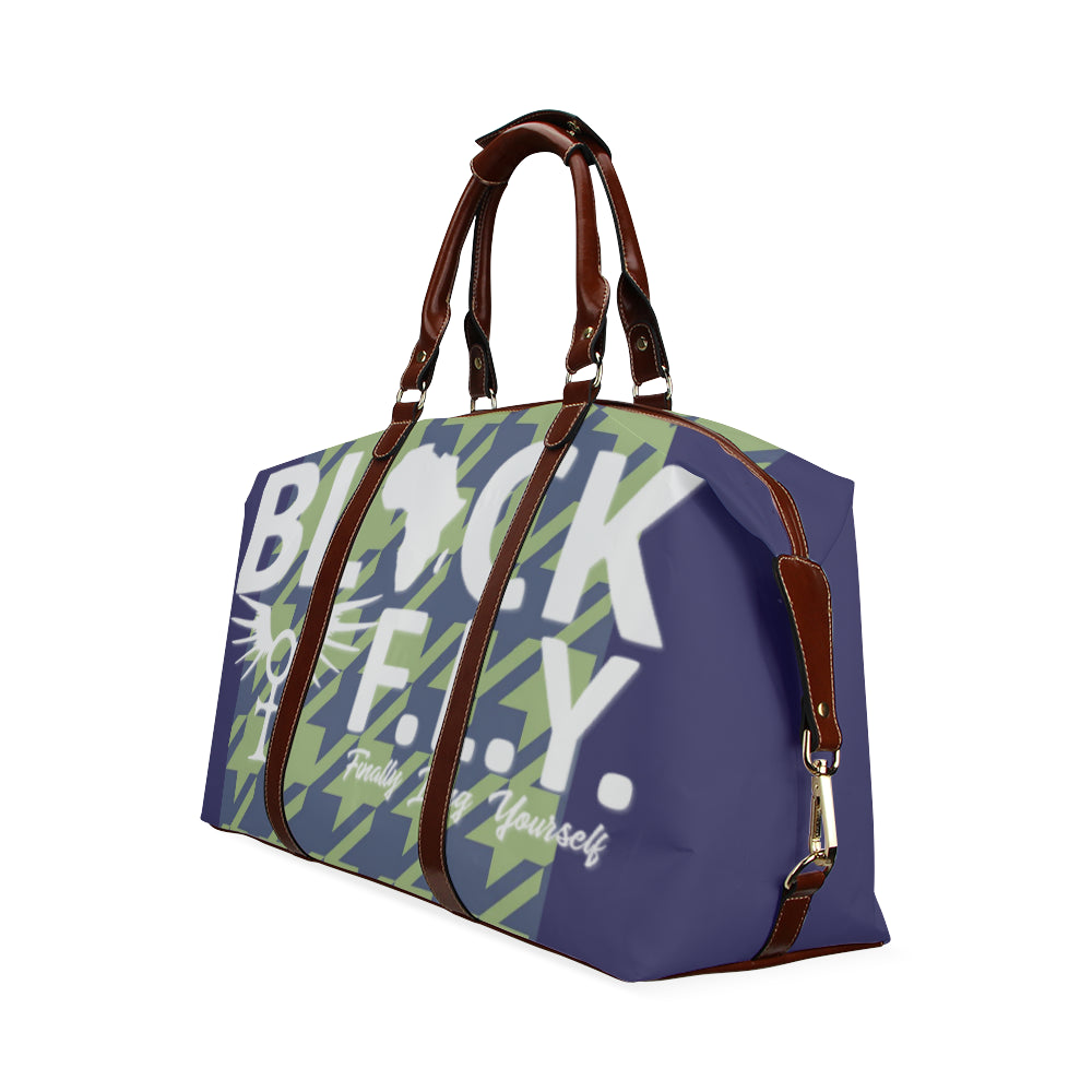 BLACK F.L.Y. Classic Travel Bag (Houndstooth)