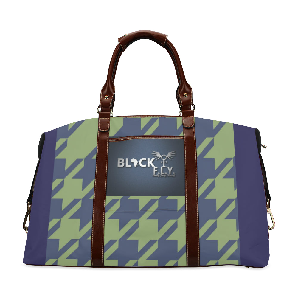 BLACK F.L.Y. Classic Travel Bag (Houndstooth)