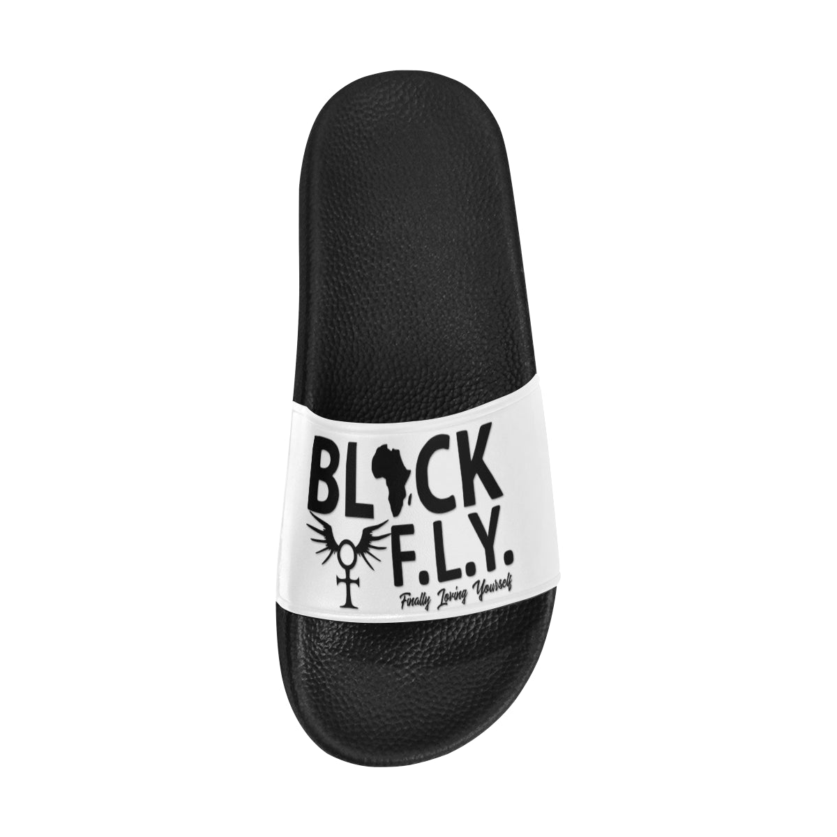 BLACK F.L.Y. Men's Slides Men's Slide Sandals