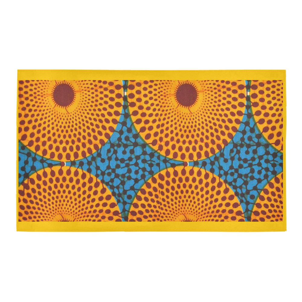 African Print 2 Azalea Doormat 30" x 18" (Sponge Material)