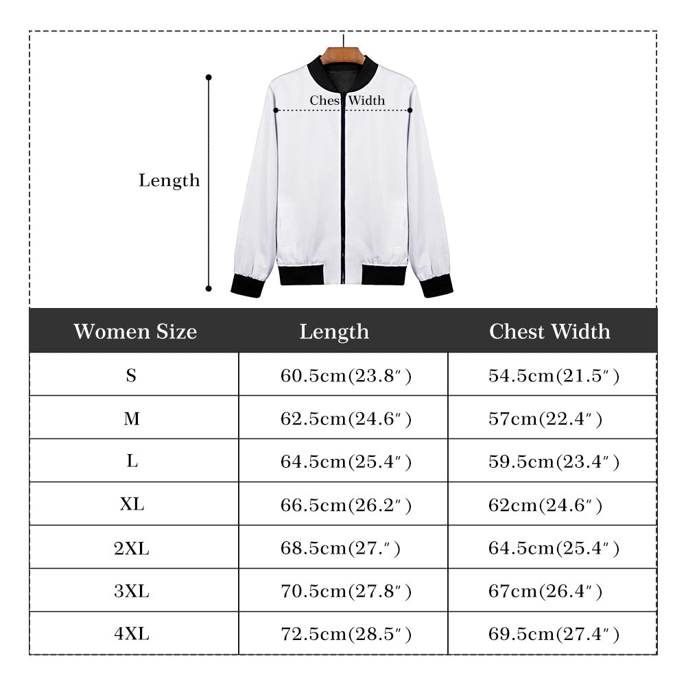 Black Butterfly Zip Up Print Bomber Jacket