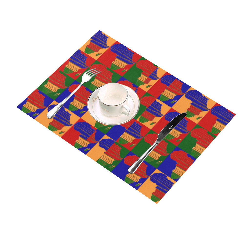 Africa Print 16 Placemat 14’’ x 19’’ (Set of 6)