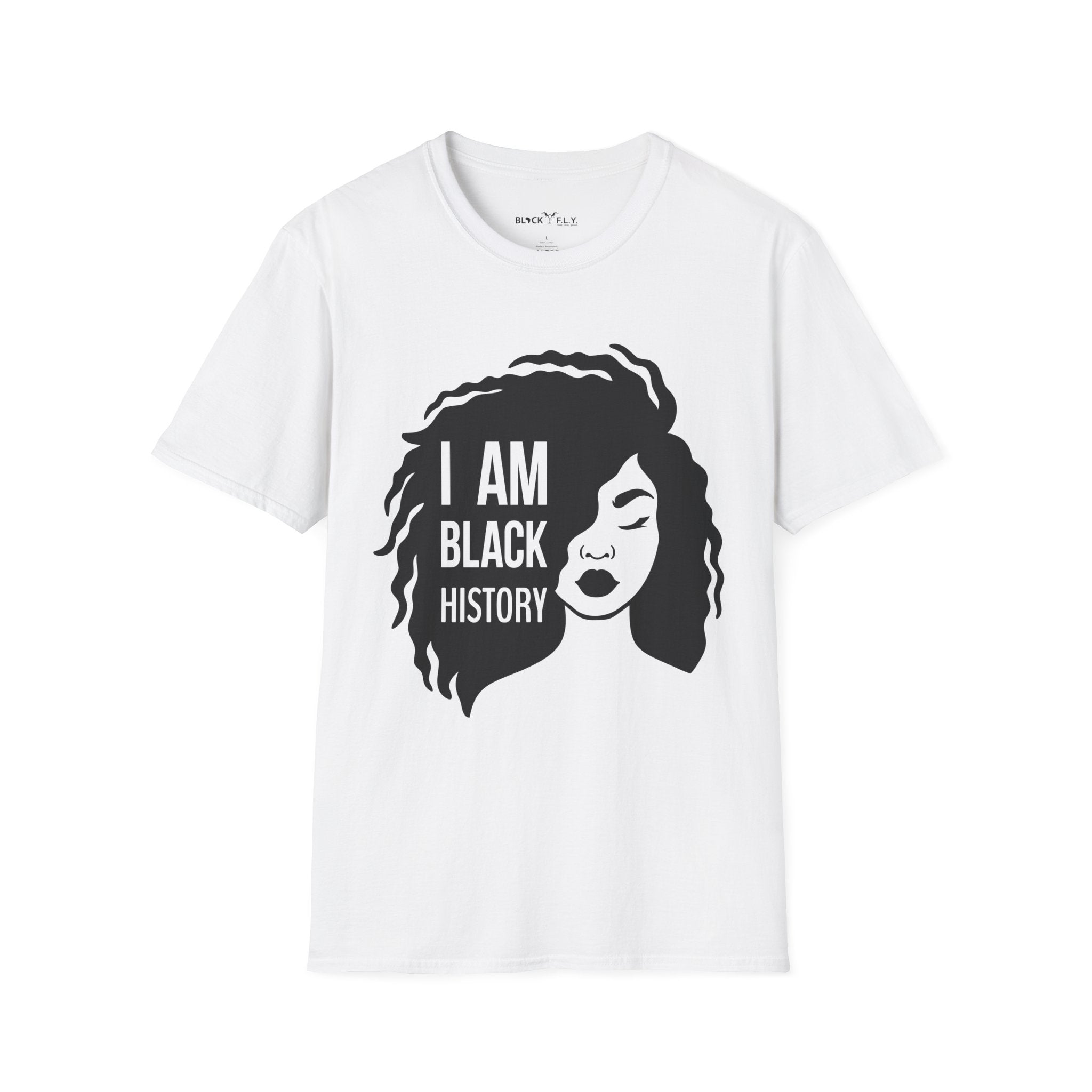 I Am Black History Unisex Softstyle T-Shirt - Celebrating Diversity & Heritage