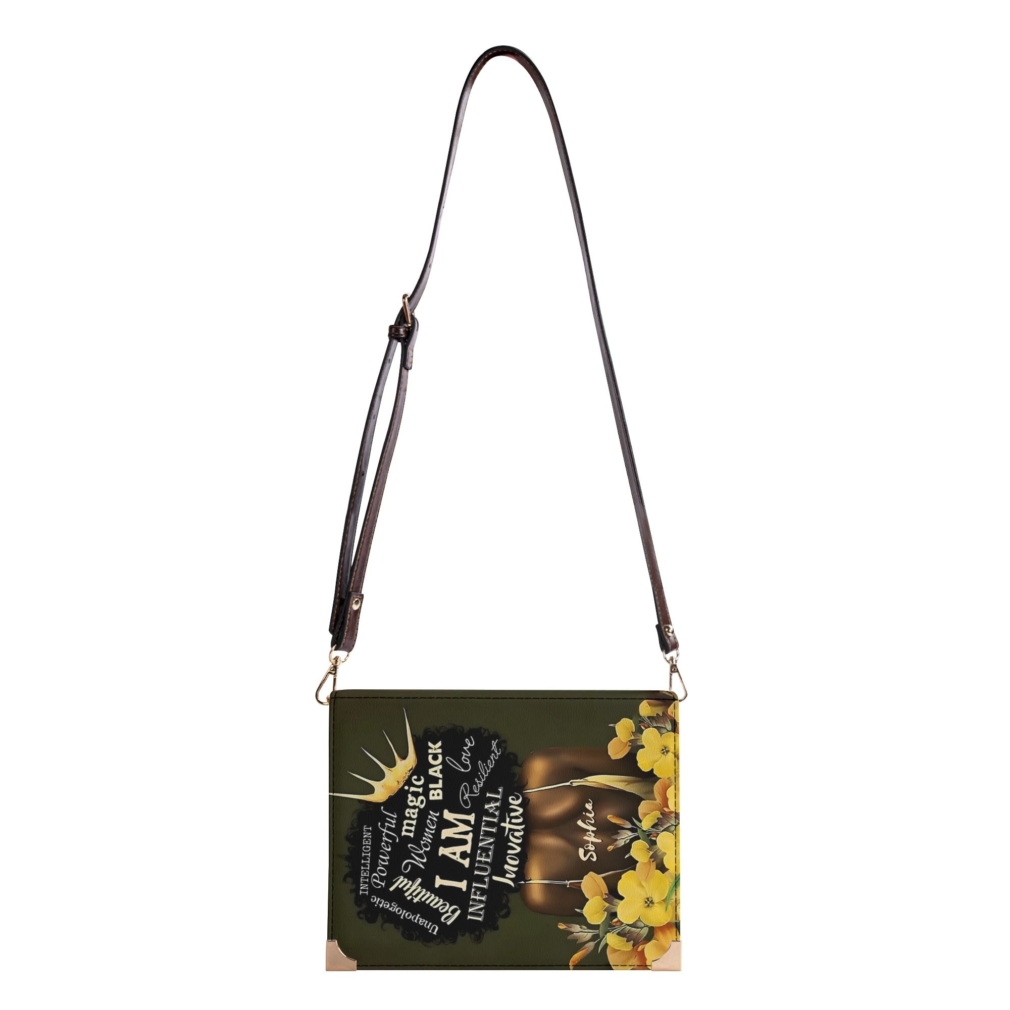 Melanin Queen Book Themed Handbag for Literary Lovers
