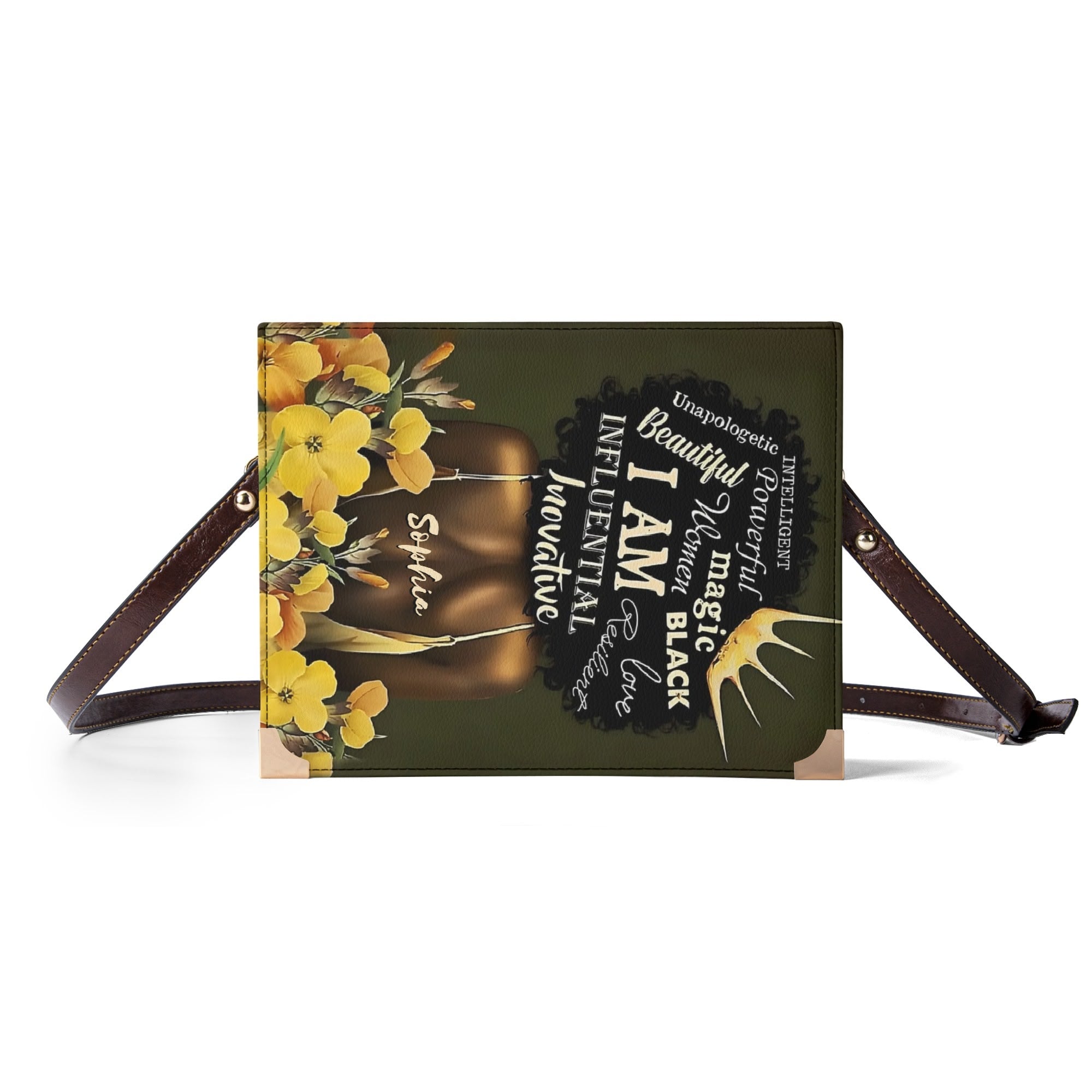 Melanin Queen Book Themed Handbag for Literary Lovers