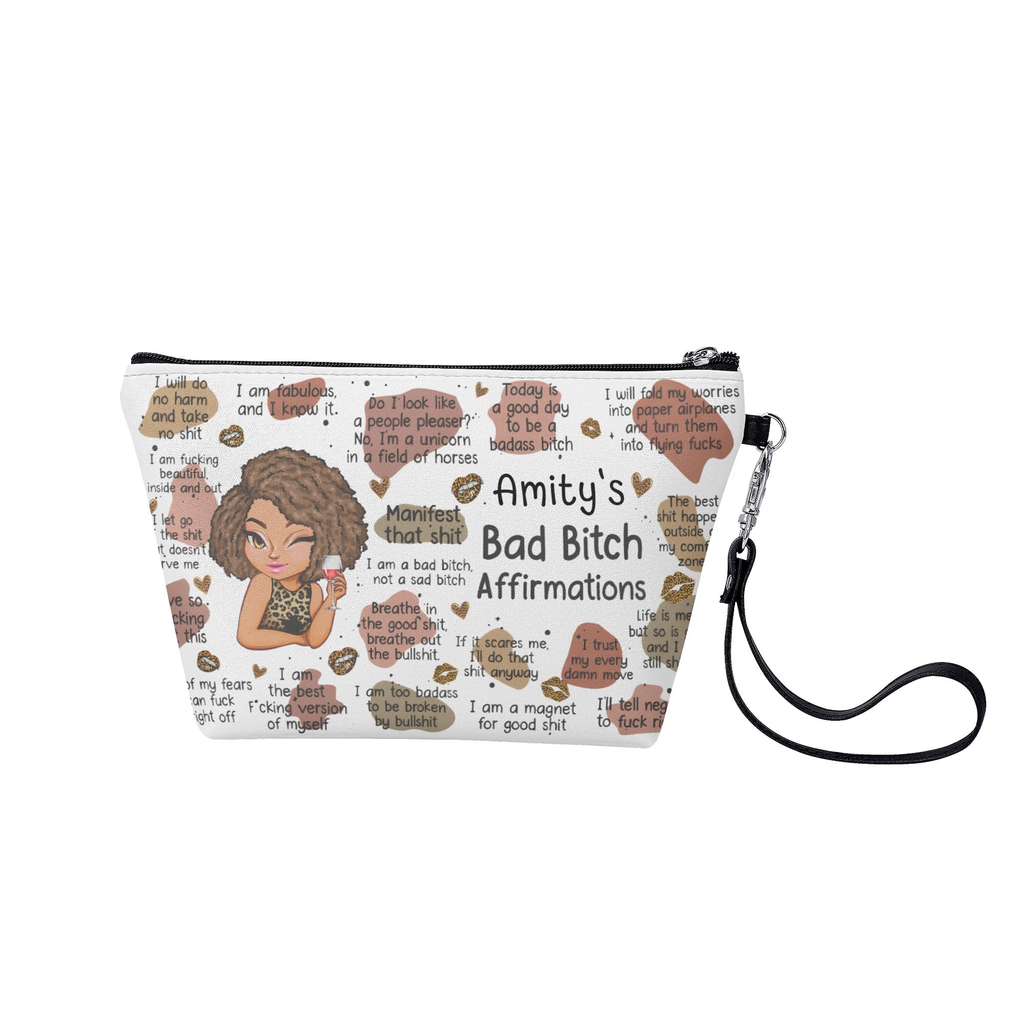 Zipper Sling Make Up Bag