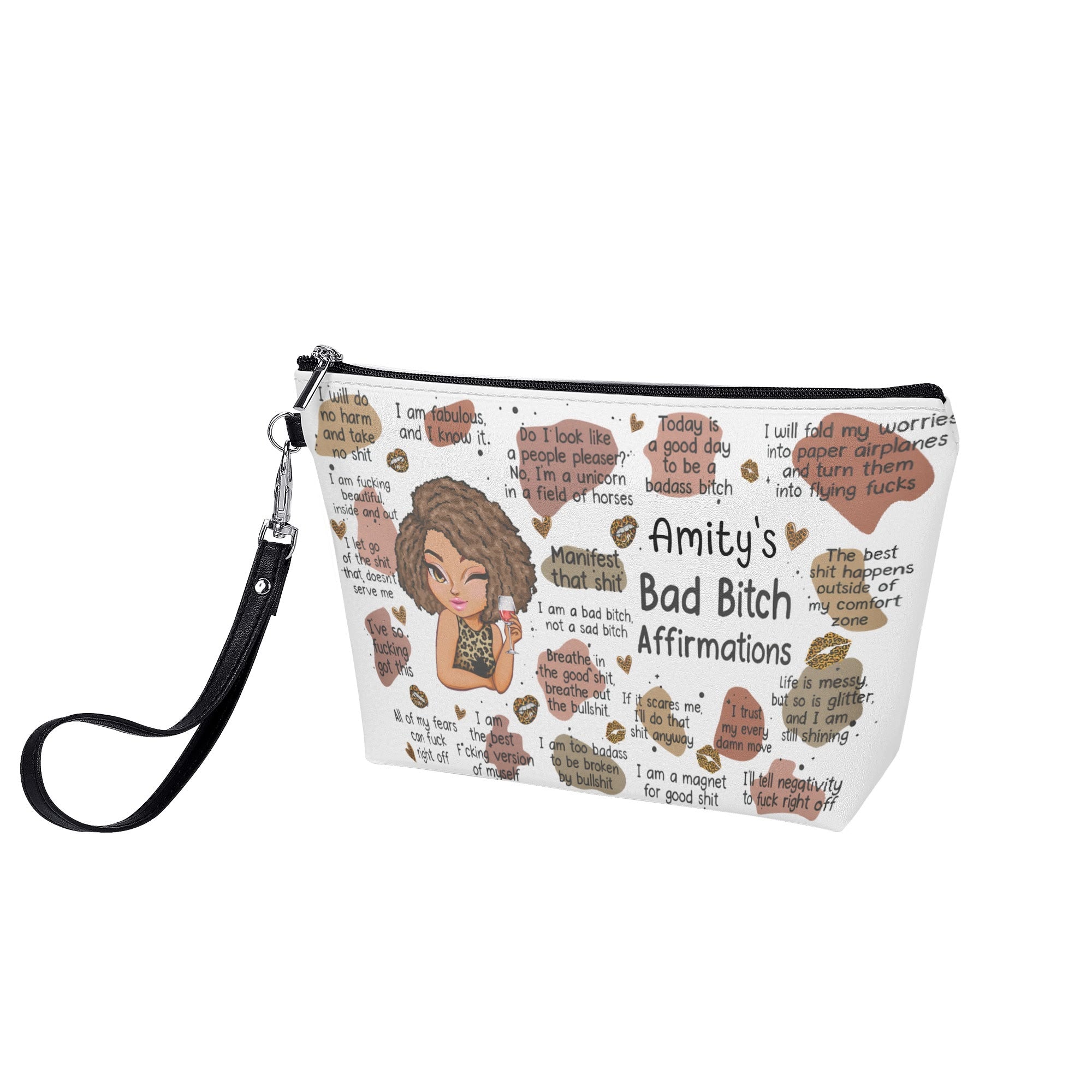Zipper Sling Make Up Bag