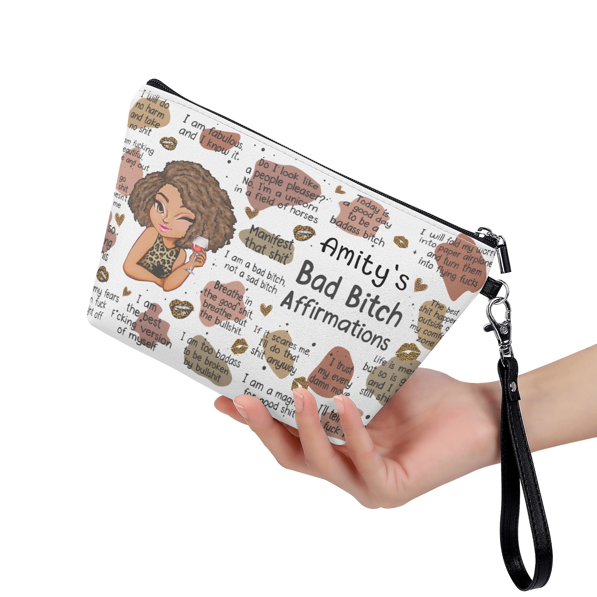 Zipper Sling Make Up Bag
