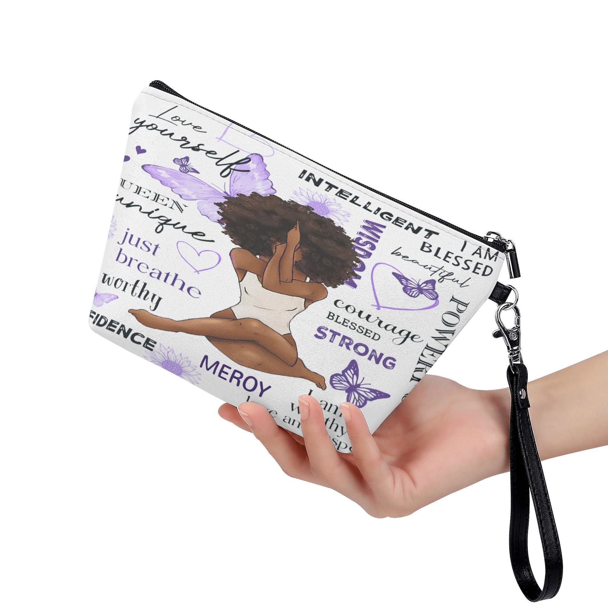 Zipper Sling Make Up Bag