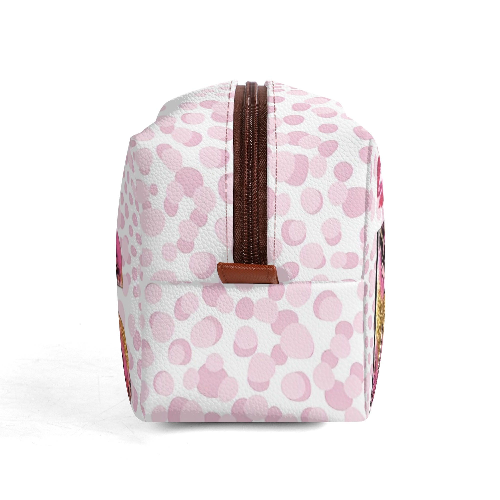 Travel PU Leather Toilettrie Bag Makeup Organizer