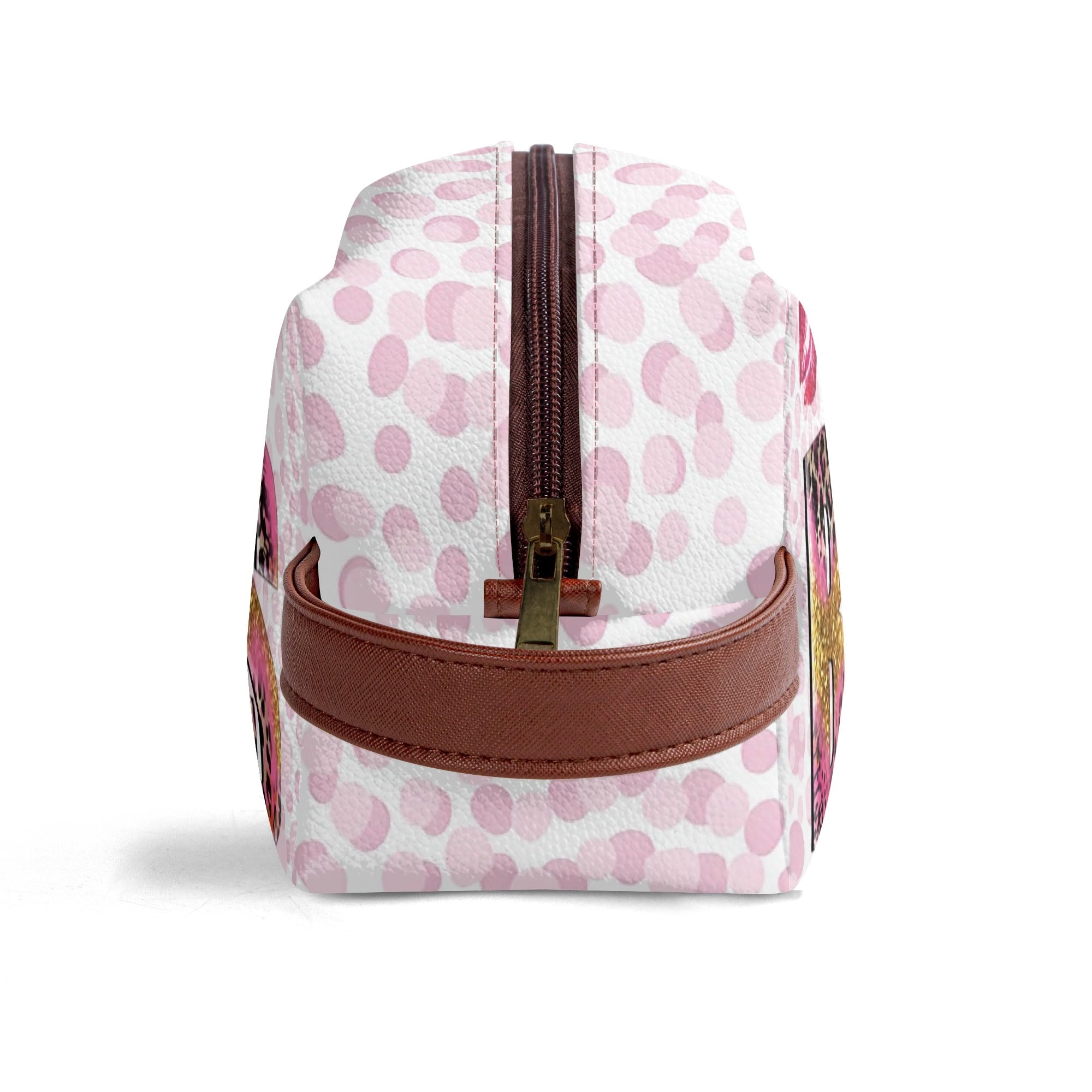 Travel PU Leather Toilettrie Bag Makeup Organizer