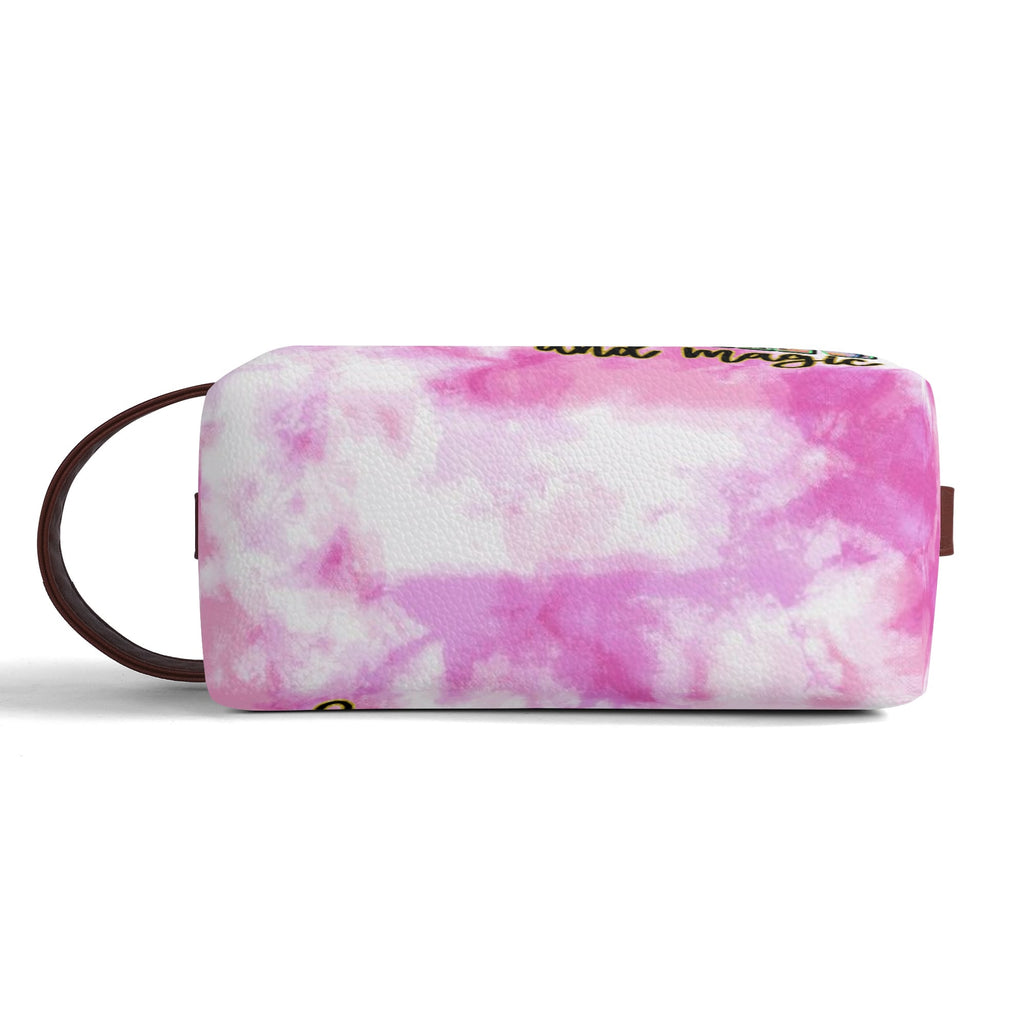 Travel PU Leather Toilettrie Bag Makeup Organizer