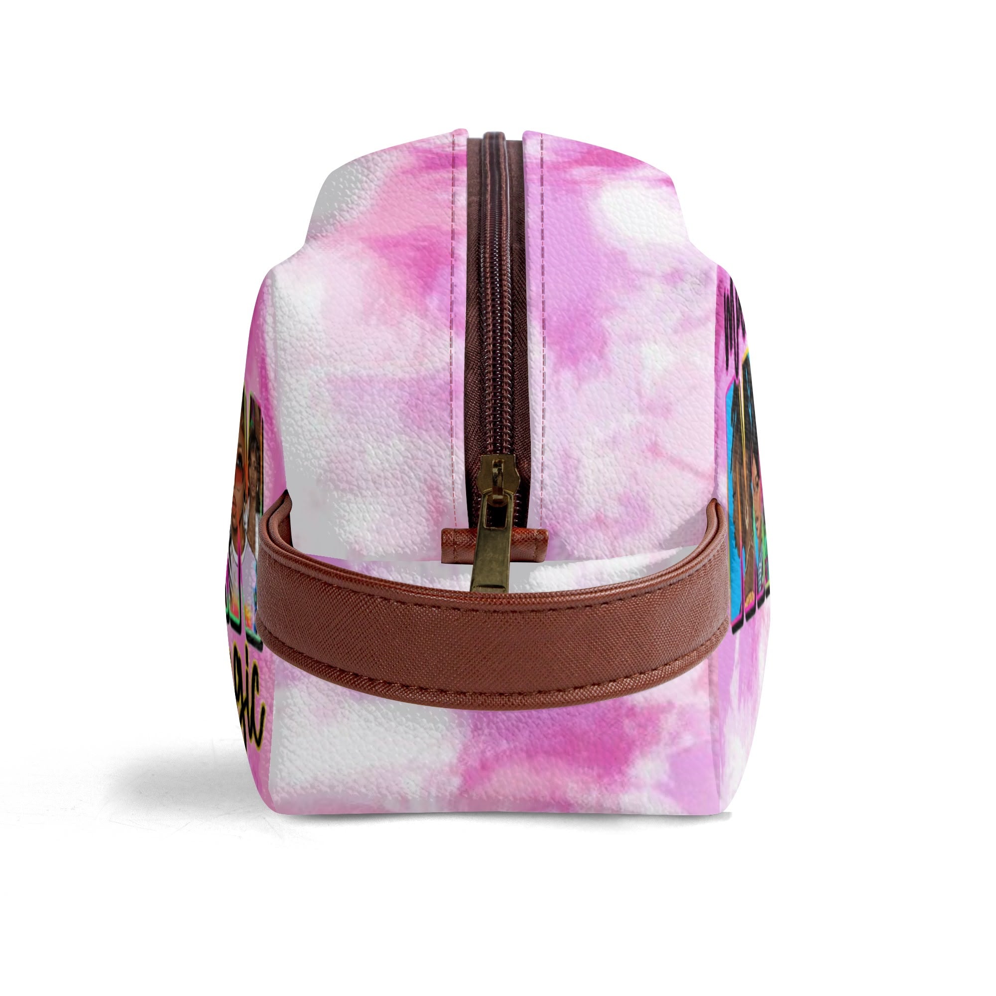 Travel PU Leather Toilettrie Bag Makeup Organizer