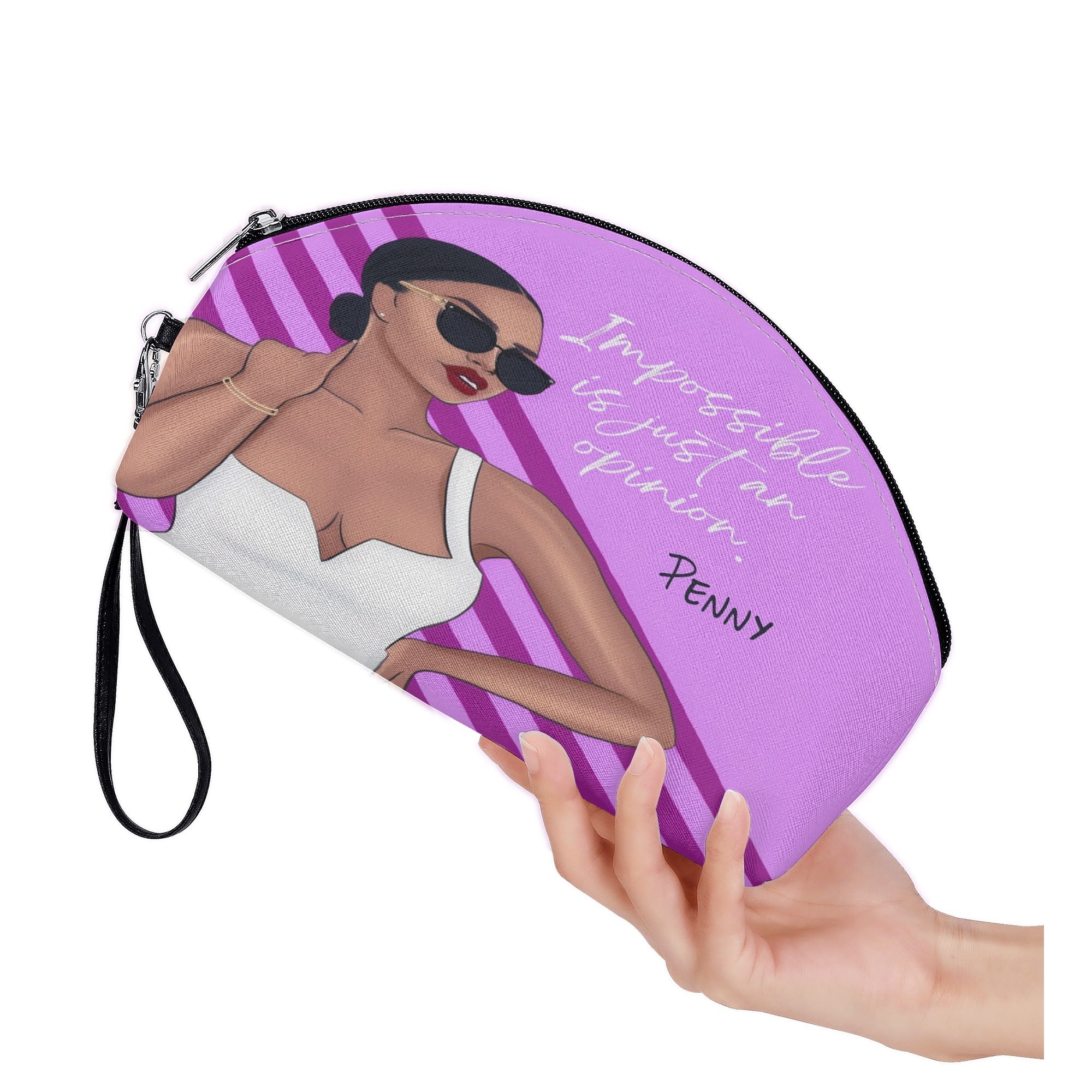 Curved Cosmetic Bag