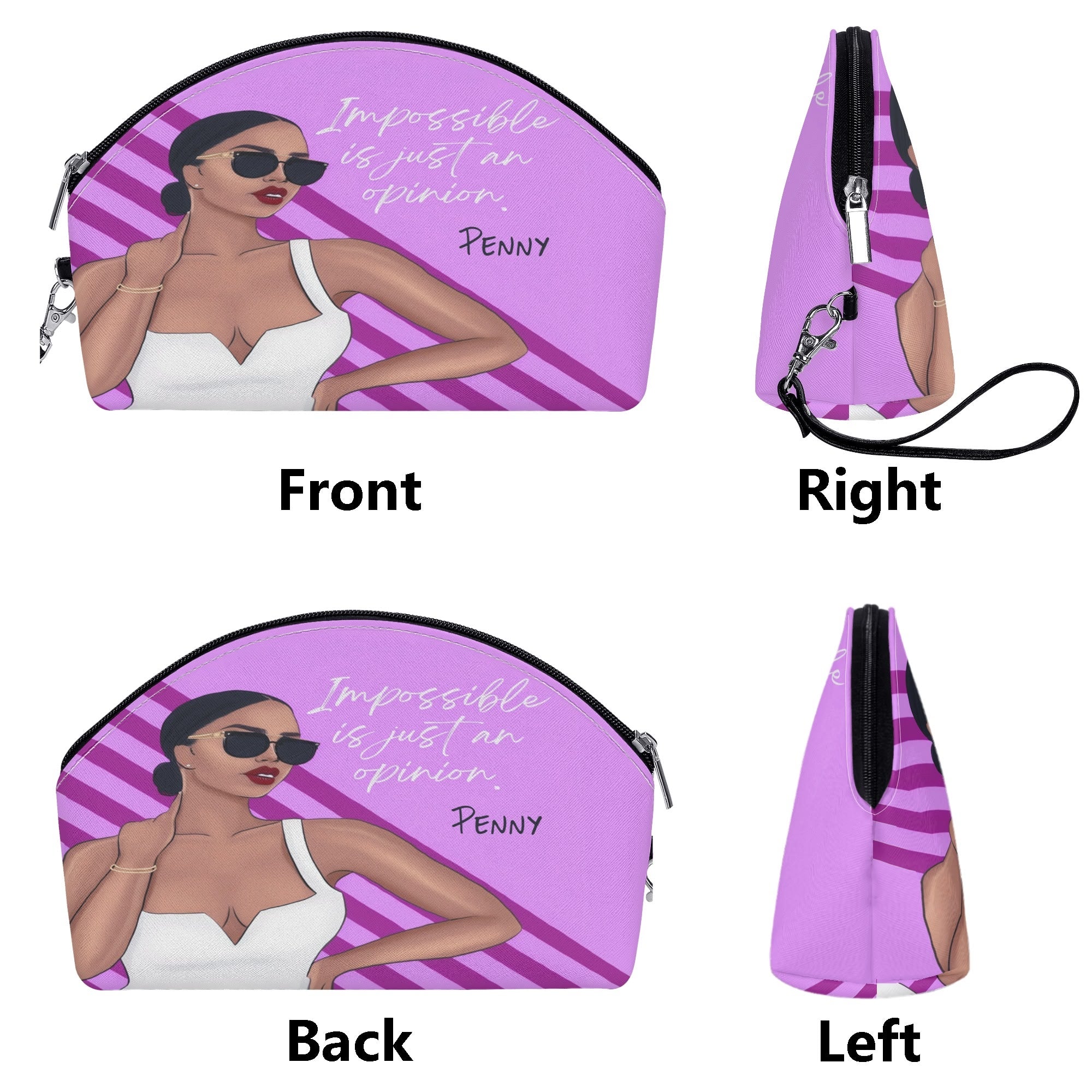Curved Cosmetic Bag