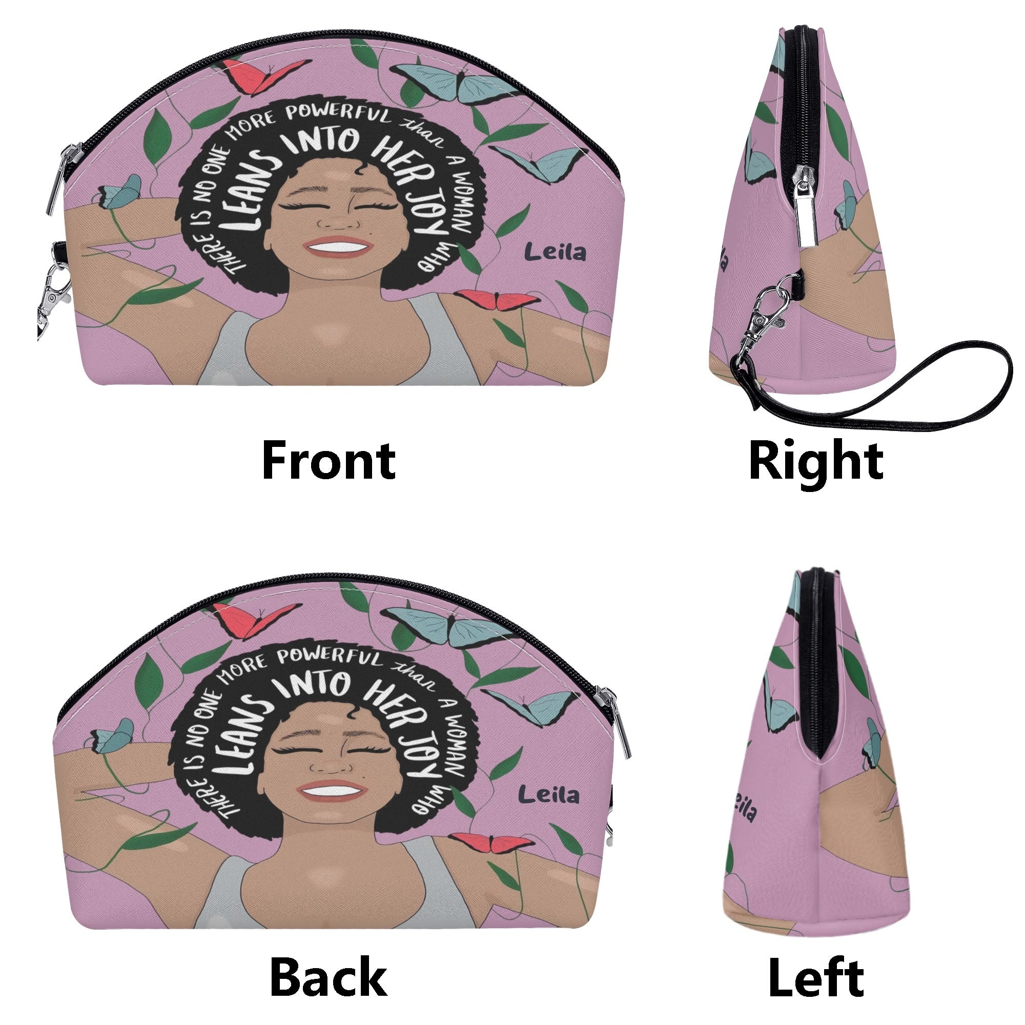 Curved Cosmetic Bag