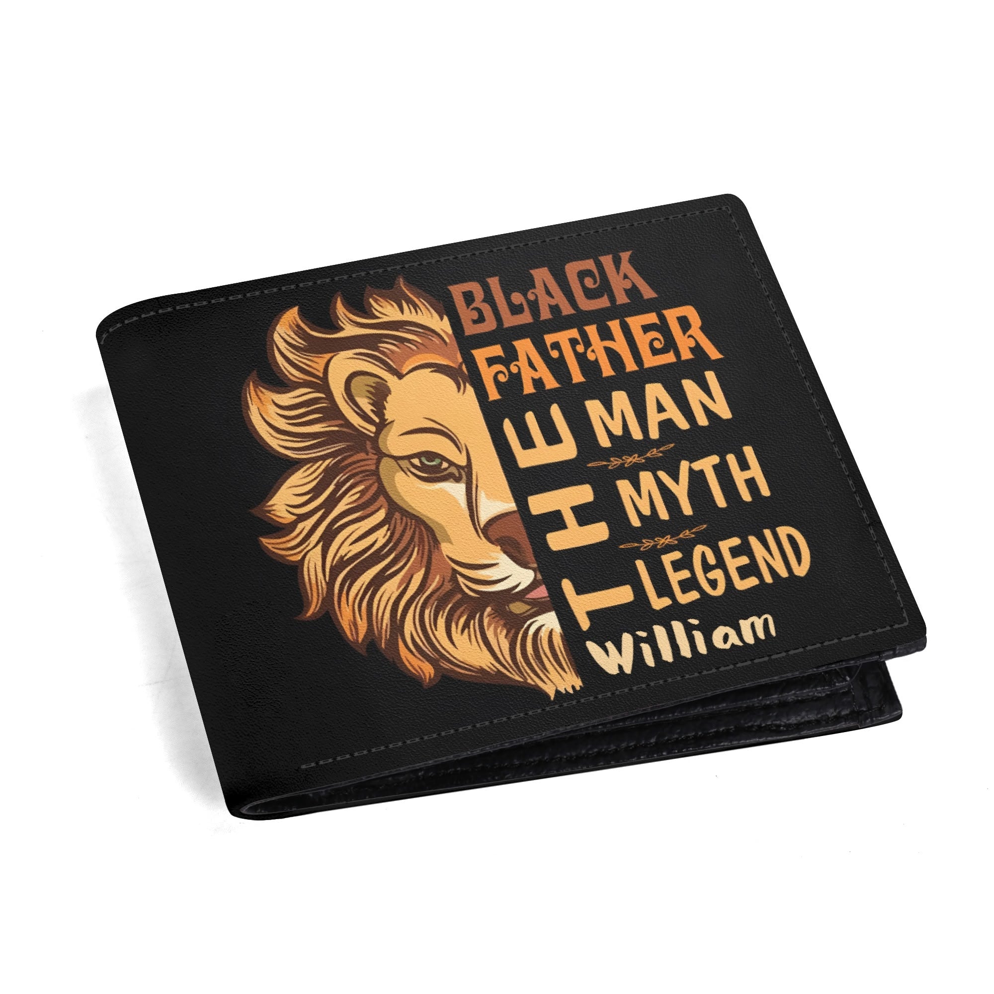 Mens Minimalist Top-Grain Leather Wallet Paper Folded Wallet