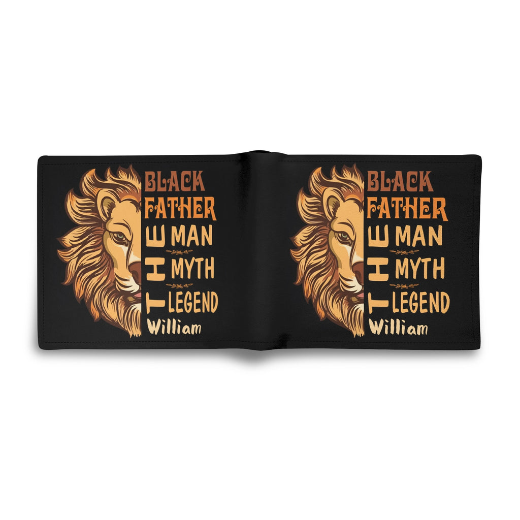 Mens Minimalist Top-Grain Leather Wallet Paper Folded Wallet