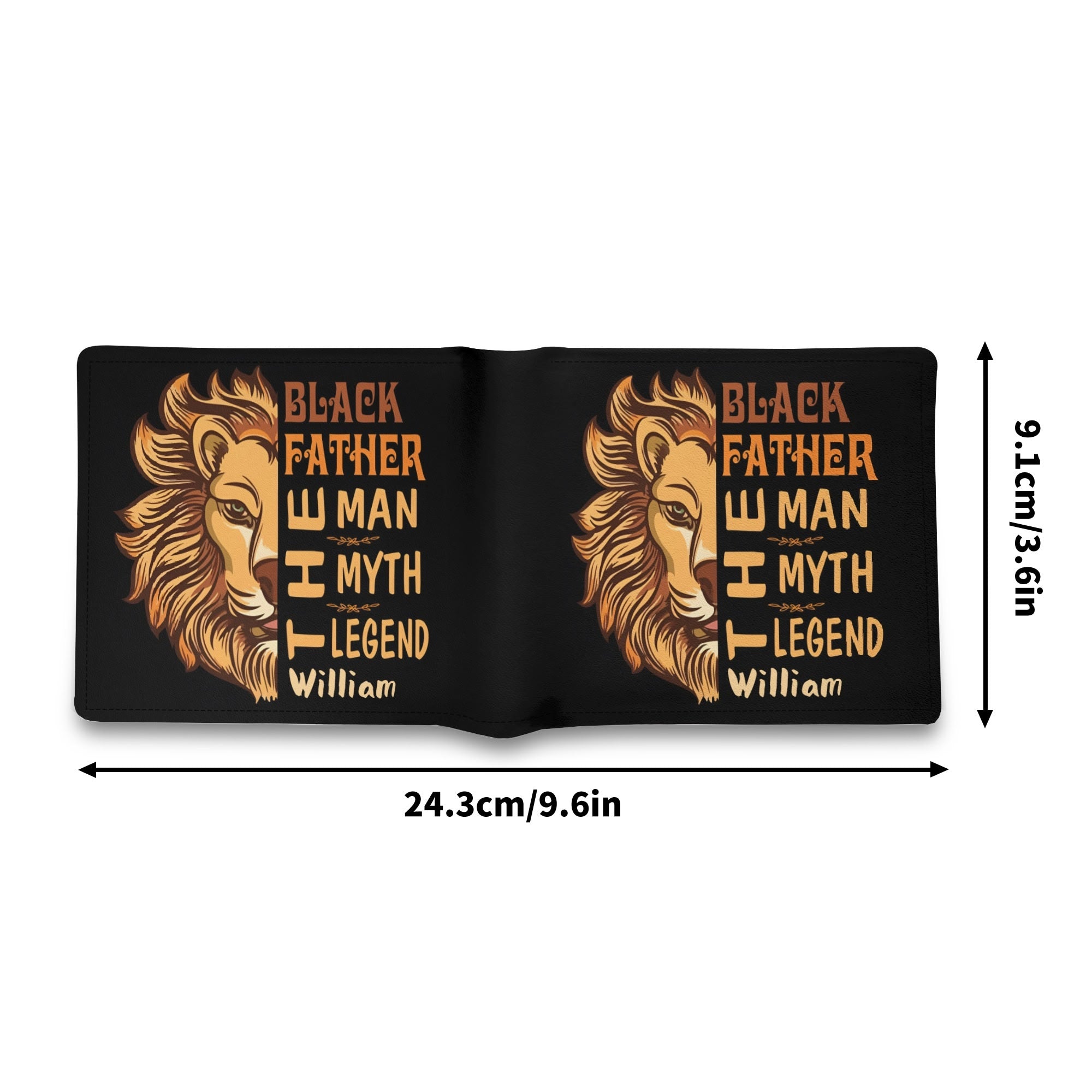 Mens Minimalist Top-Grain Leather Wallet Paper Folded Wallet