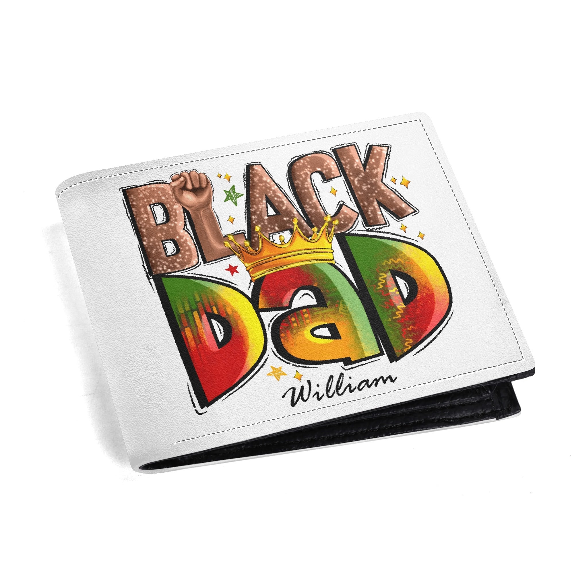 Mens Minimalist Top-Grain Leather Wallet Paper Folded Wallet