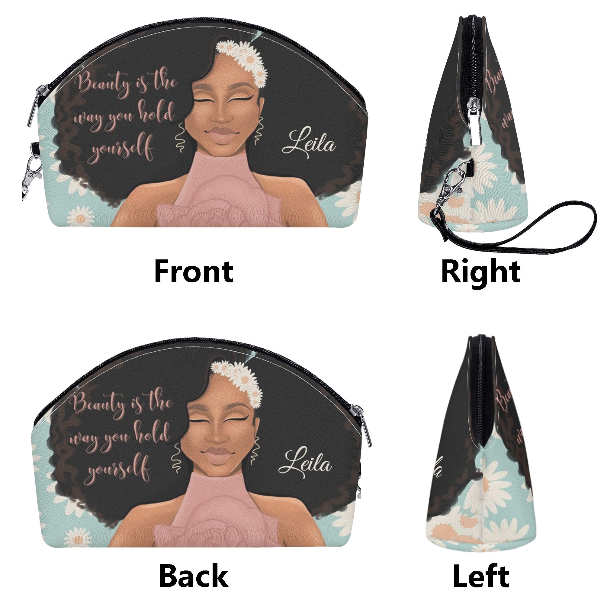 Curved Cosmetic Bag