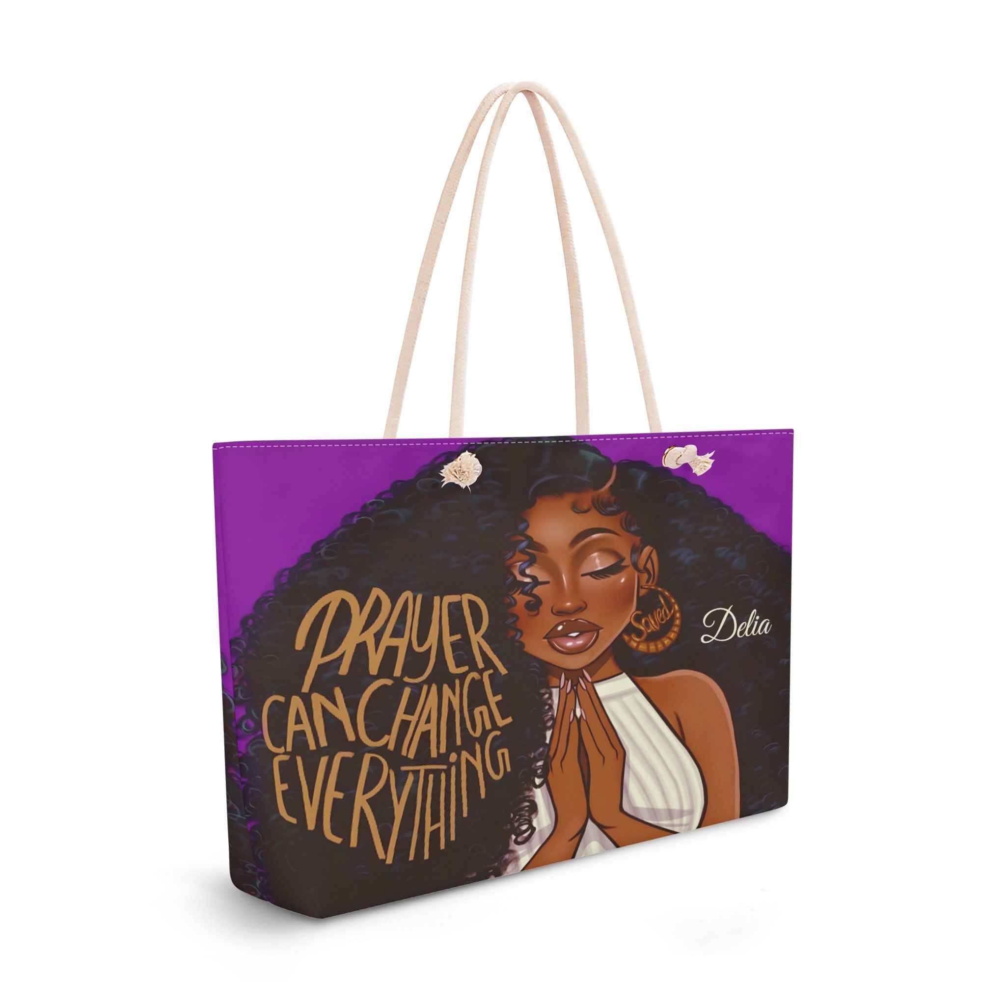 Polyester Weekender Bag Travel Tote Bag for Her
