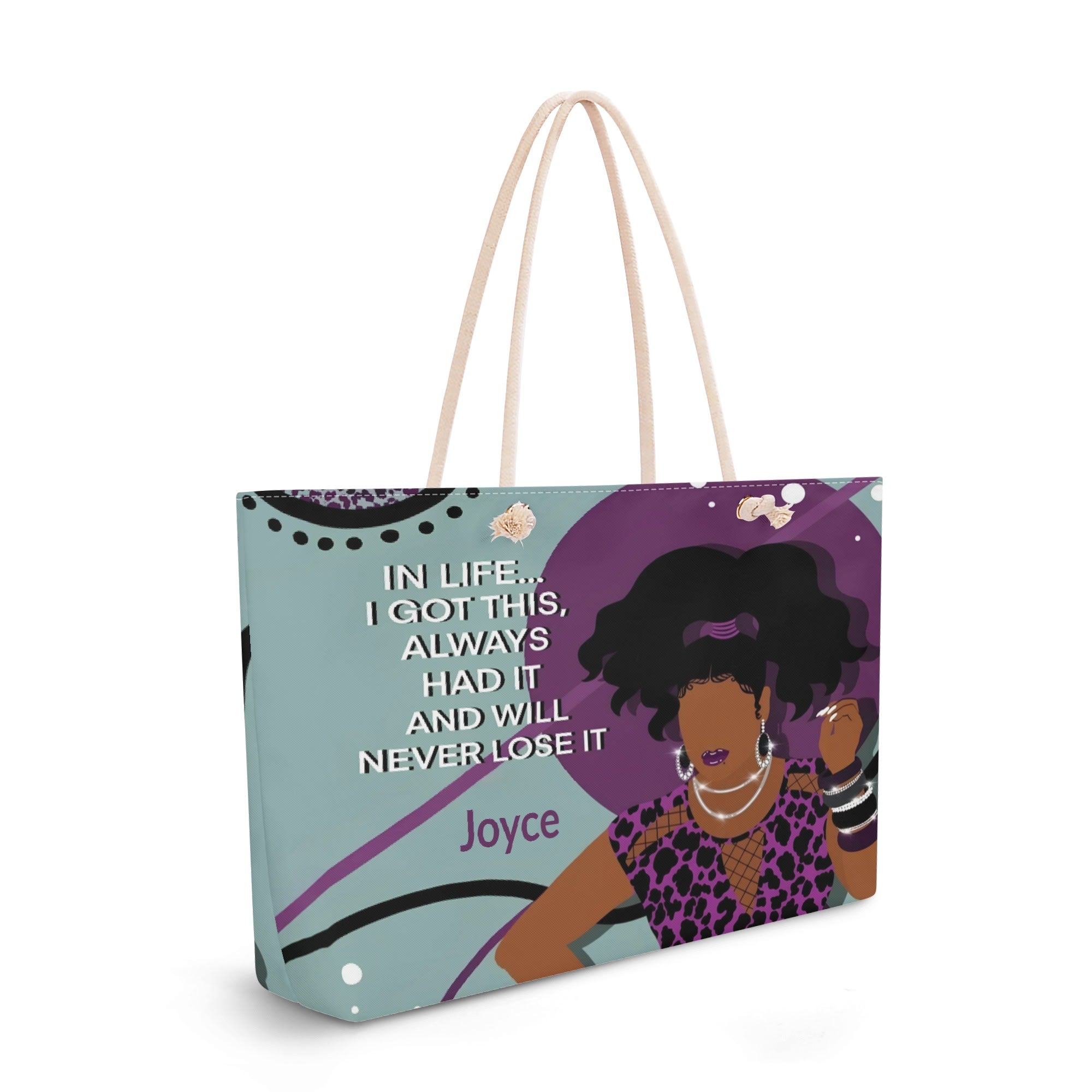 Polyester Weekender Bag Travel Tote Bag for Her