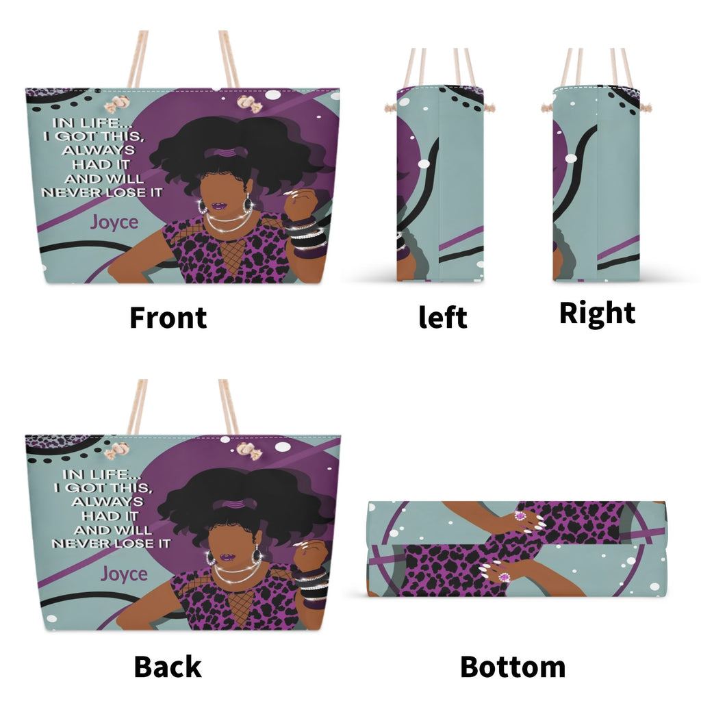 Polyester Weekender Bag Travel Tote Bag for Her
